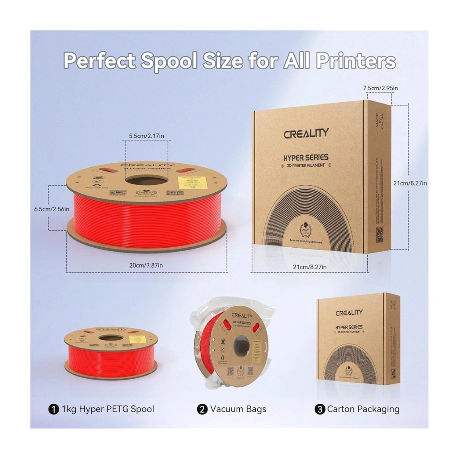 Creality Hyper Petg Kırmızı Filament 1.75Mm - Görsel 5