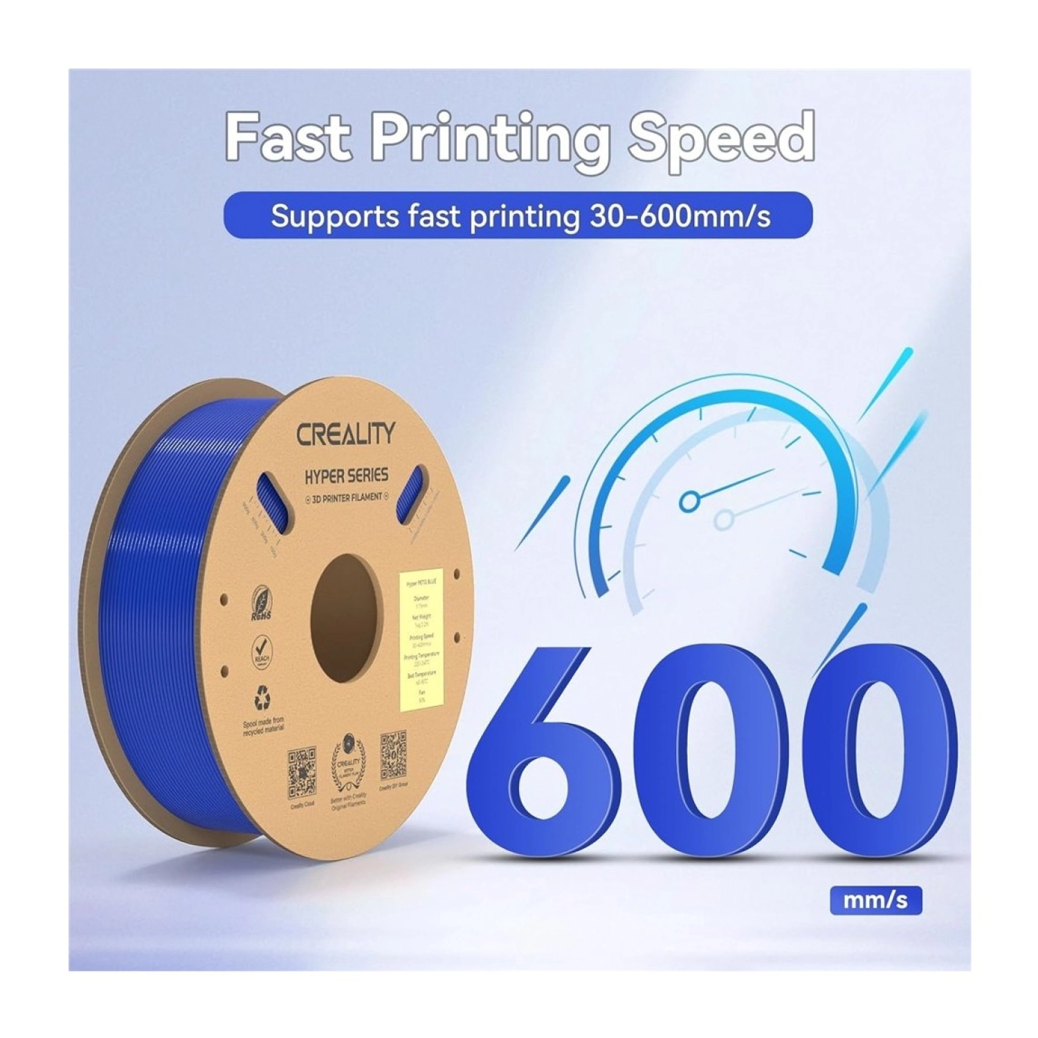 Creality Hyper Petg Mavi Filament 1.75Mm - - Görsel 3
