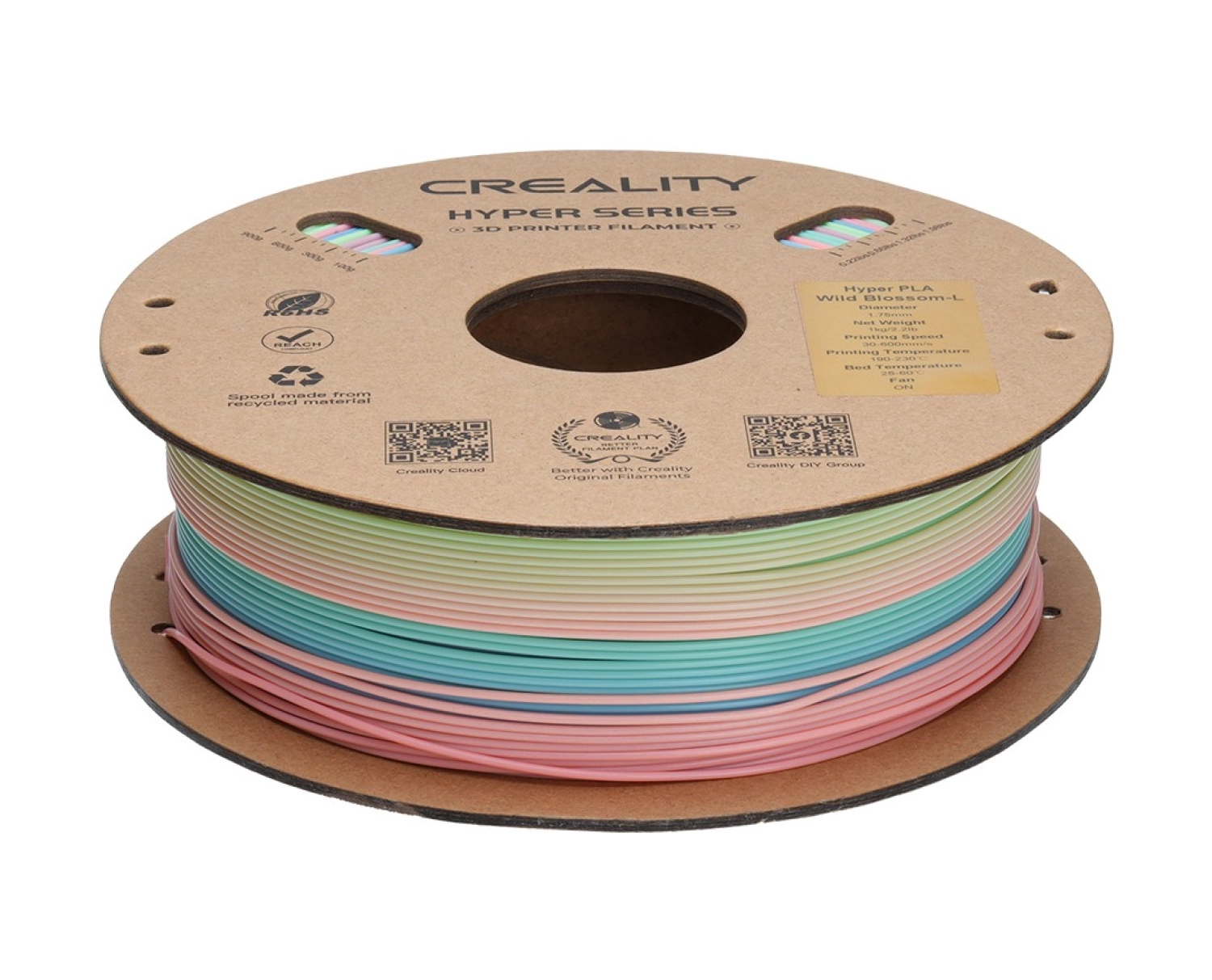 Creality Hyper Pla Gökkuşağı Filament Wild Blossom - Long 1.75Mm - Görsel 2