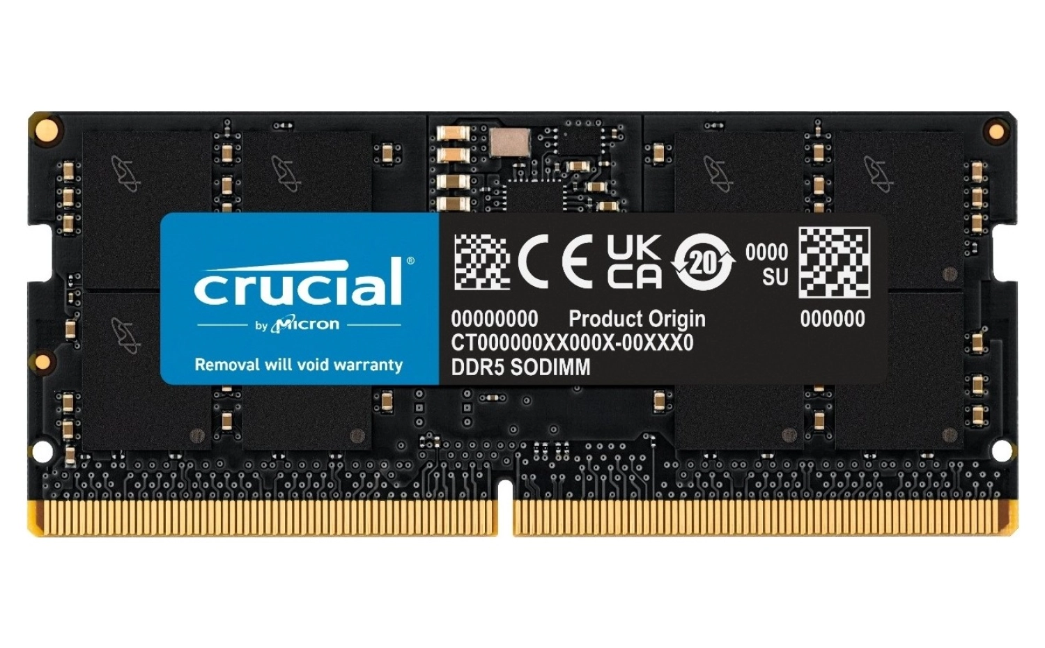 Crucial 8Gb Ddr5 4800 Sodımm Cl40 (16Gbit) Ct8G48C40S5 Notebook Ram Bellek ürün görseli