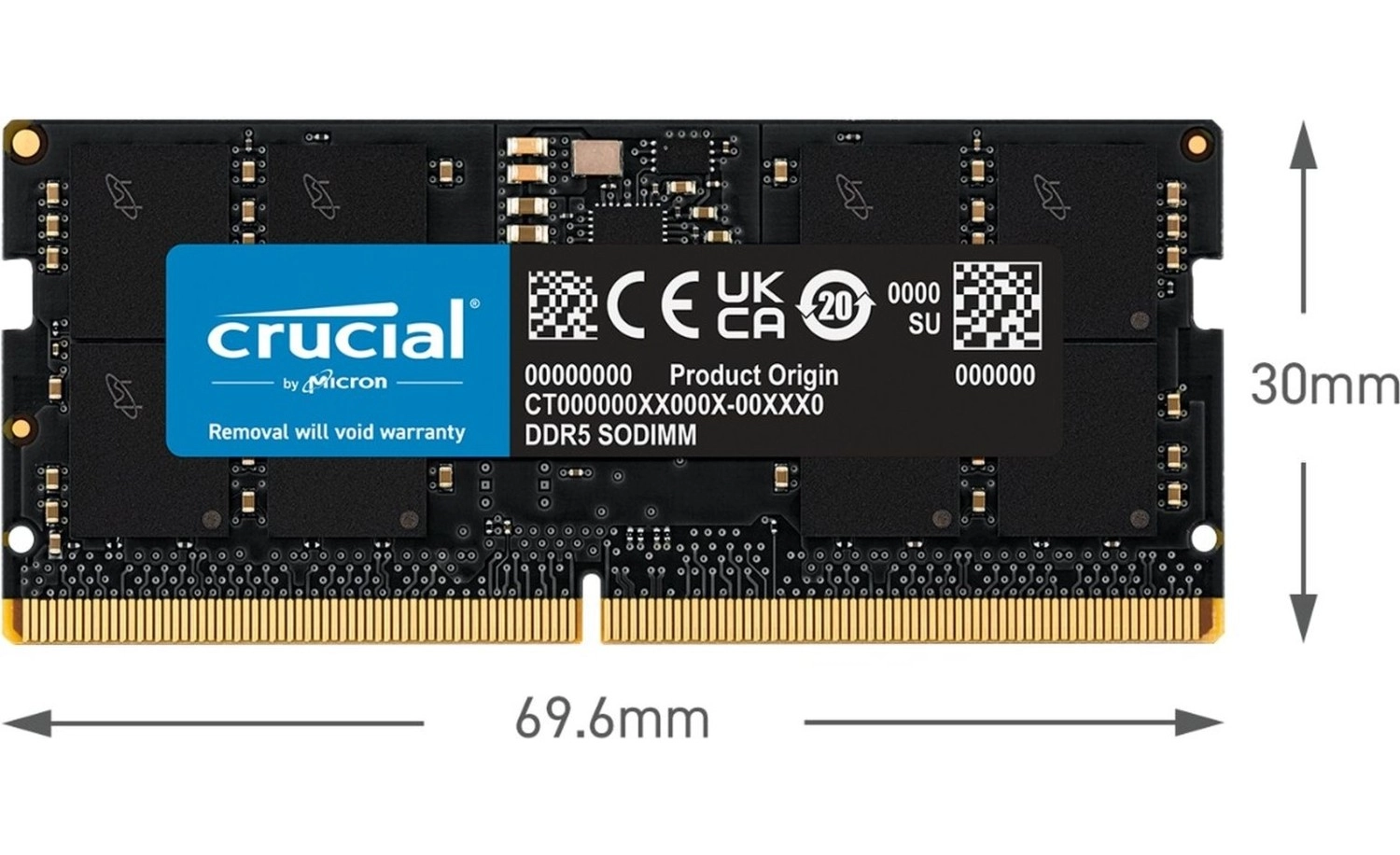 Crucial 8Gb Ddr5 4800 Sodımm Cl40 (16Gbit) Ct8G48C40S5 Notebook Ram Bellek - Görsel 4