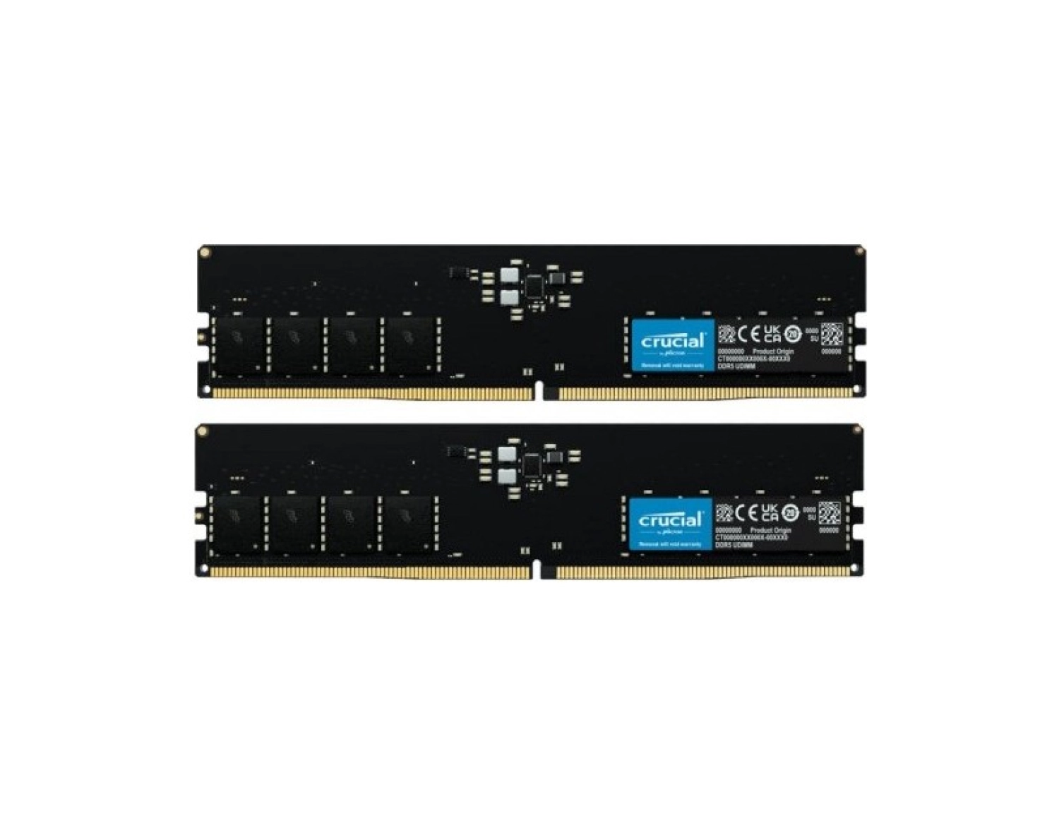 Crucial Ct2K16G48C40U5 - 32Gb Kit (2X16Gb) Ddr5-4800 Udımm Pc Ram Bellek Cl40 - Görsel 2
