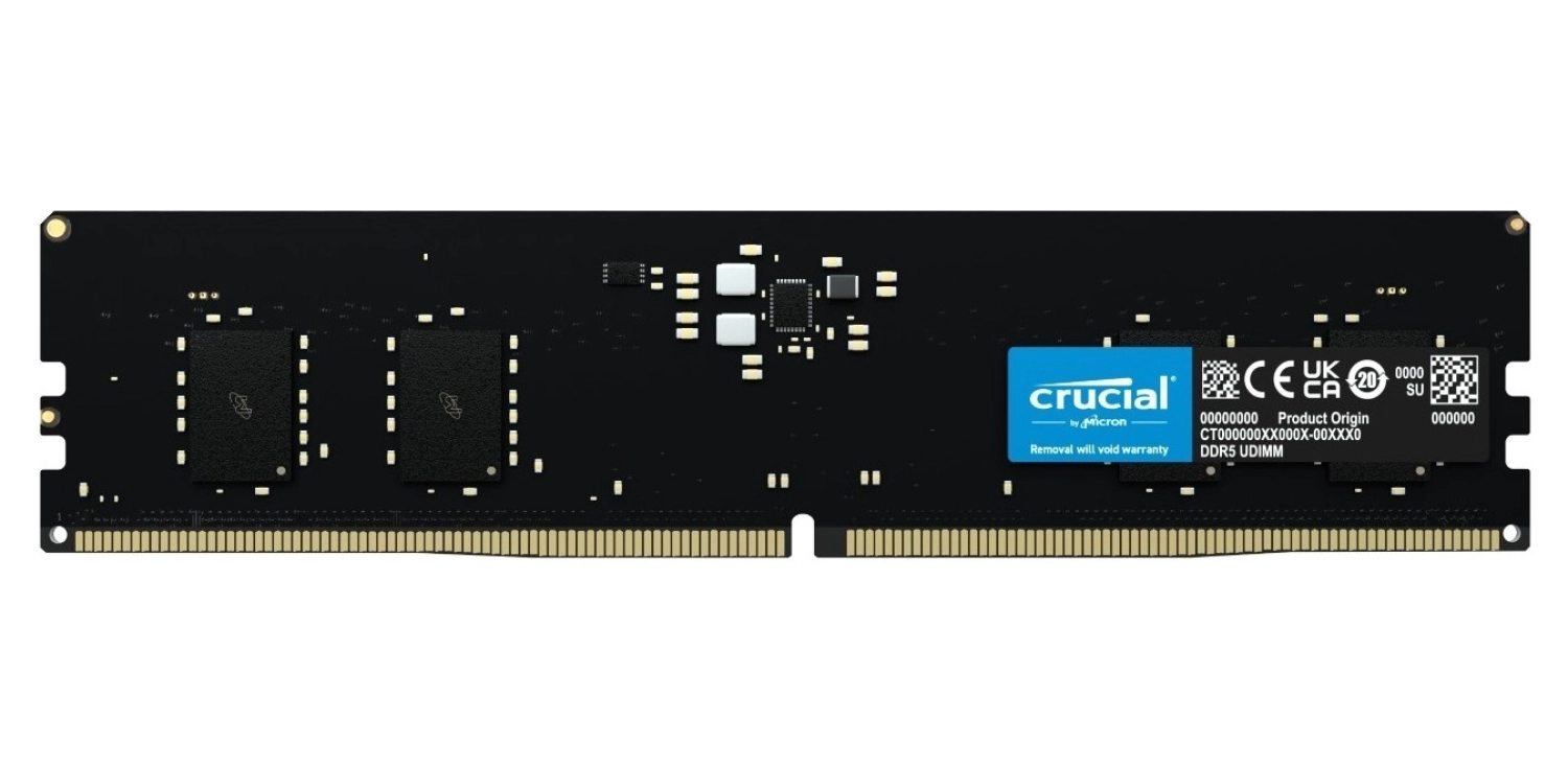 Crucial Ct32G48C40U5 - 32Gb Ddr5-4800 Udımm Pc Ram Bellek Cl40 (16Gbit) ürün görseli