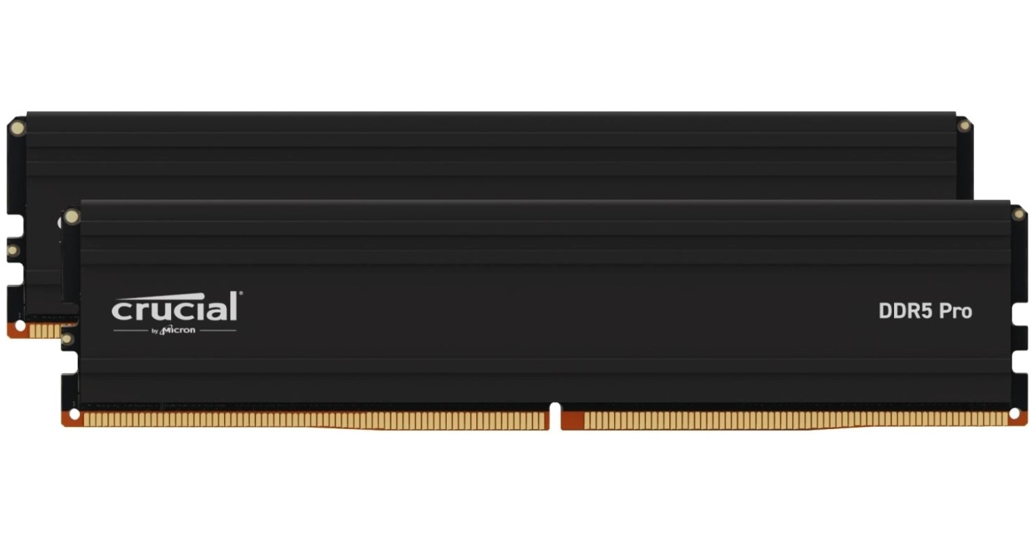Crucial Pro 32Gb Kit (2X16Gb) Ddr5-6000 Udımm Cl48 Masaüstü Pc Ram Bellek Cp2K16G60C48U5 ürün görseli