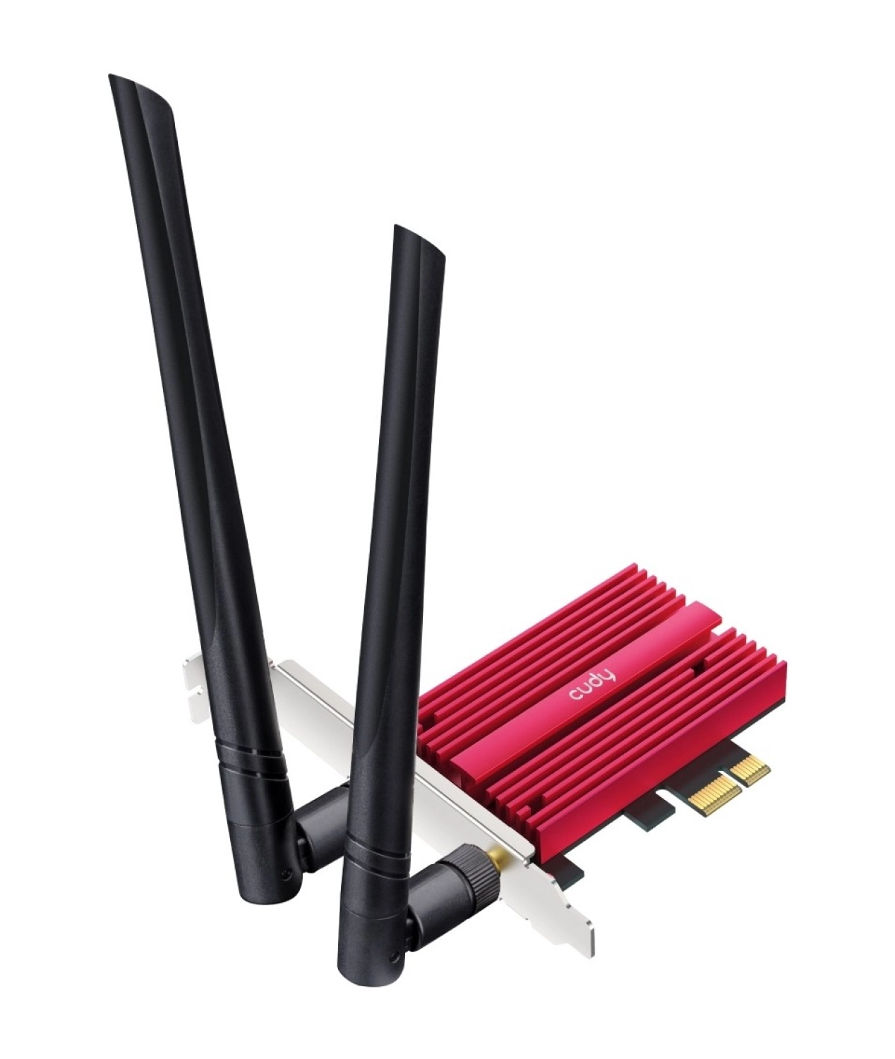 Cudy We3000S Ax5400Mbps 2.4G/5G/6Ghz 2*5Dbi Anten Bt5.2 Mu-Mımo Kablosuz Wi-Fi 6E Pcıe Adaptör - Görsel 2