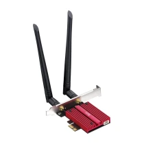 Cudy We3000S Ax5400Mbps 2.4G/5G/6Ghz 2*5Dbi Anten Bt5.2 Mu-Mımo Kablosuz Wi-Fi 6E Pcıe Adaptör