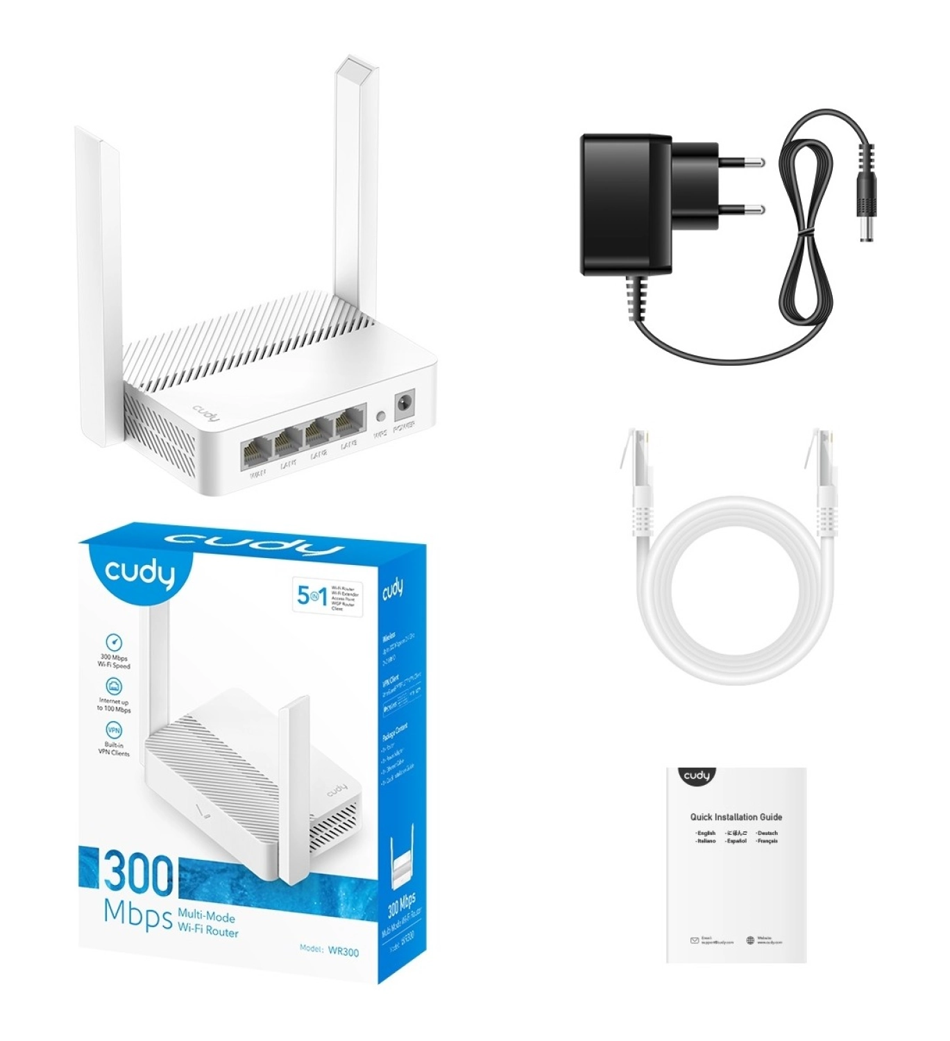 Cudy Wr300 Mesh Uyumlu 2.4Ghz 300Mbps Wireguard/L2Tp/Pptp/Vpnclient Ap/Re/Wısp/Mesh Router (N300) - Görsel 6
