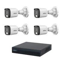 Dahua 5 Mp 4 Kameralı Sesli 30 Metre Renkli Gece Görüşlü Full Hd Kamera Seti