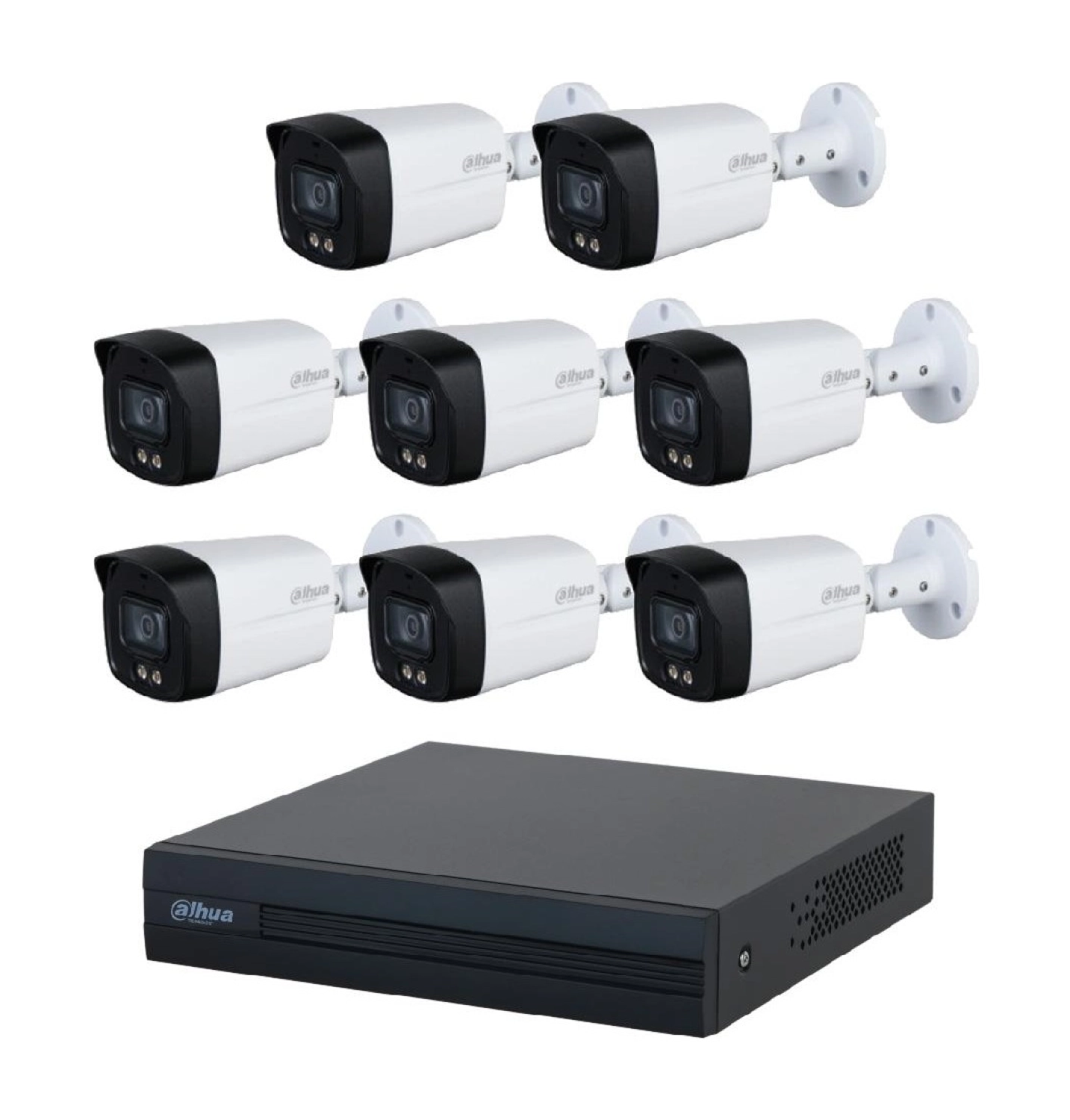 Dahua 8 Kameralı 40 Metre Renkli Gece Görüşlü Fullhd Dahili Mikrofonlu Kamera Seti - Görsel 2