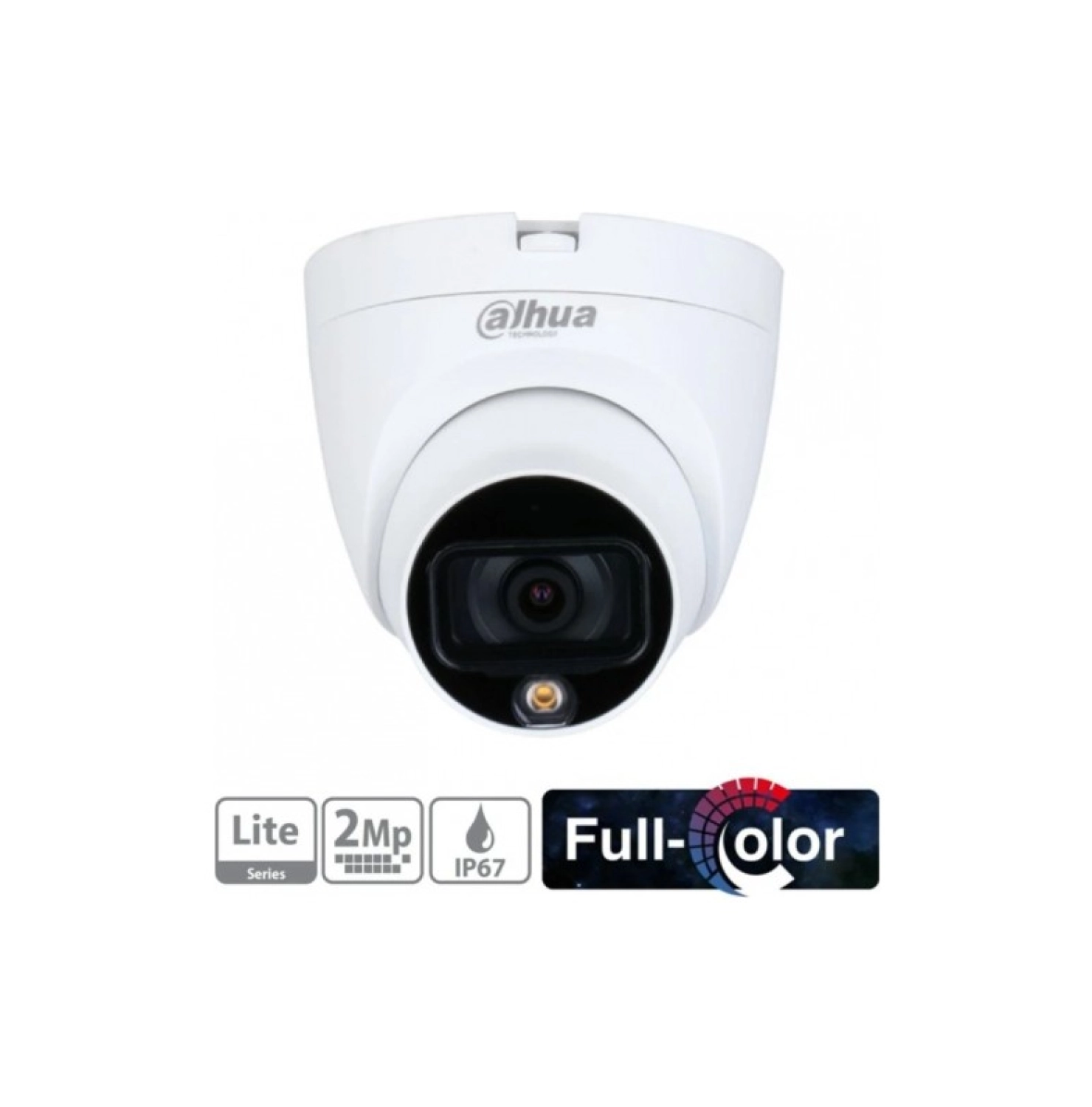 Dahua Hac-Hdw1209Tlq-Led-0280B 2Mpix 20 Mt Gece Gör.,2,8Mm Lens, Full Color,4 In 1, Dome Kamera ürün görseli