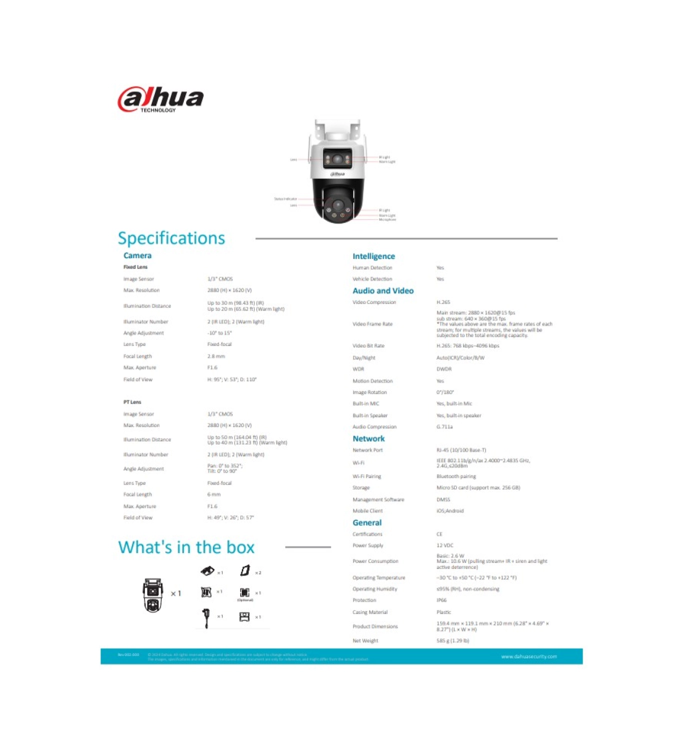Dahua Ipc-Wpt1539Dd-Sw-5E2-Pv-0280B - Görsel 5