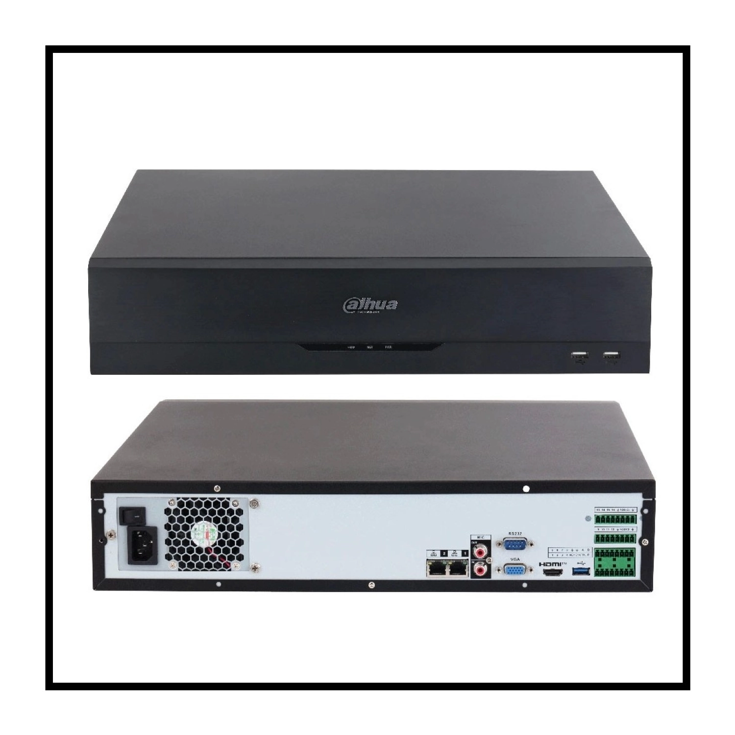 Dahua Nvr4832-El - 32 Kanal - 16 Mpix - H265+ 8 Hdd Desteği - 1080P Kayıt - 256 Mbps Bant Genişliği - 2 Port Gigabit Lan Nvr - Görsel 2