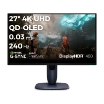 Dell Alienware Aw2725Q 27 3840X2160 Uhd 240Hz 0.03 Ms Hdmi Dp Type-C True Black 400 Freesync Qd-Oled Gaming Monitor