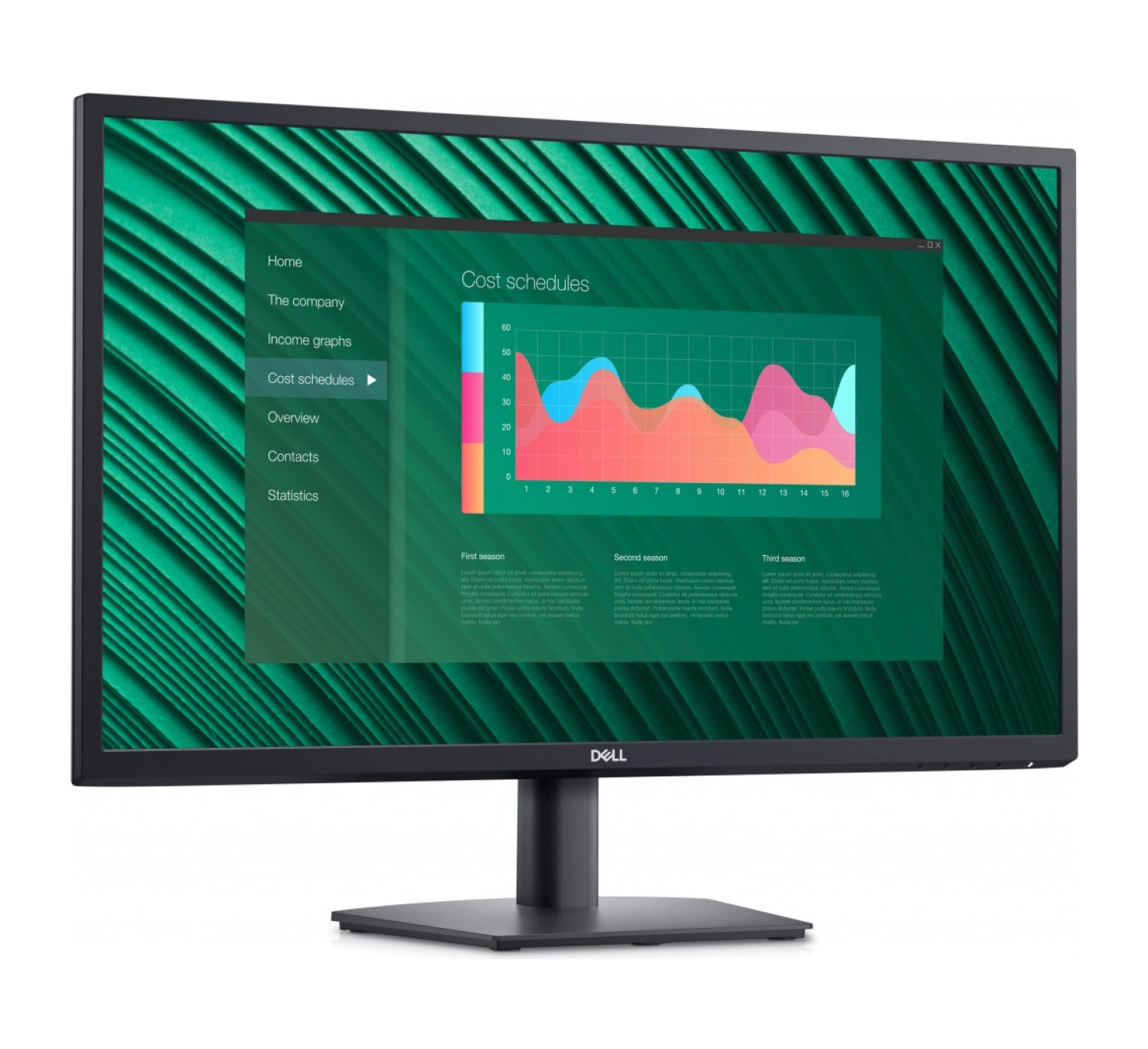 Dell E2723H 27" 5Ms, 60Hz, Full Hd, D-Sub, Dp, Ips Led Monitör - Görsel 2