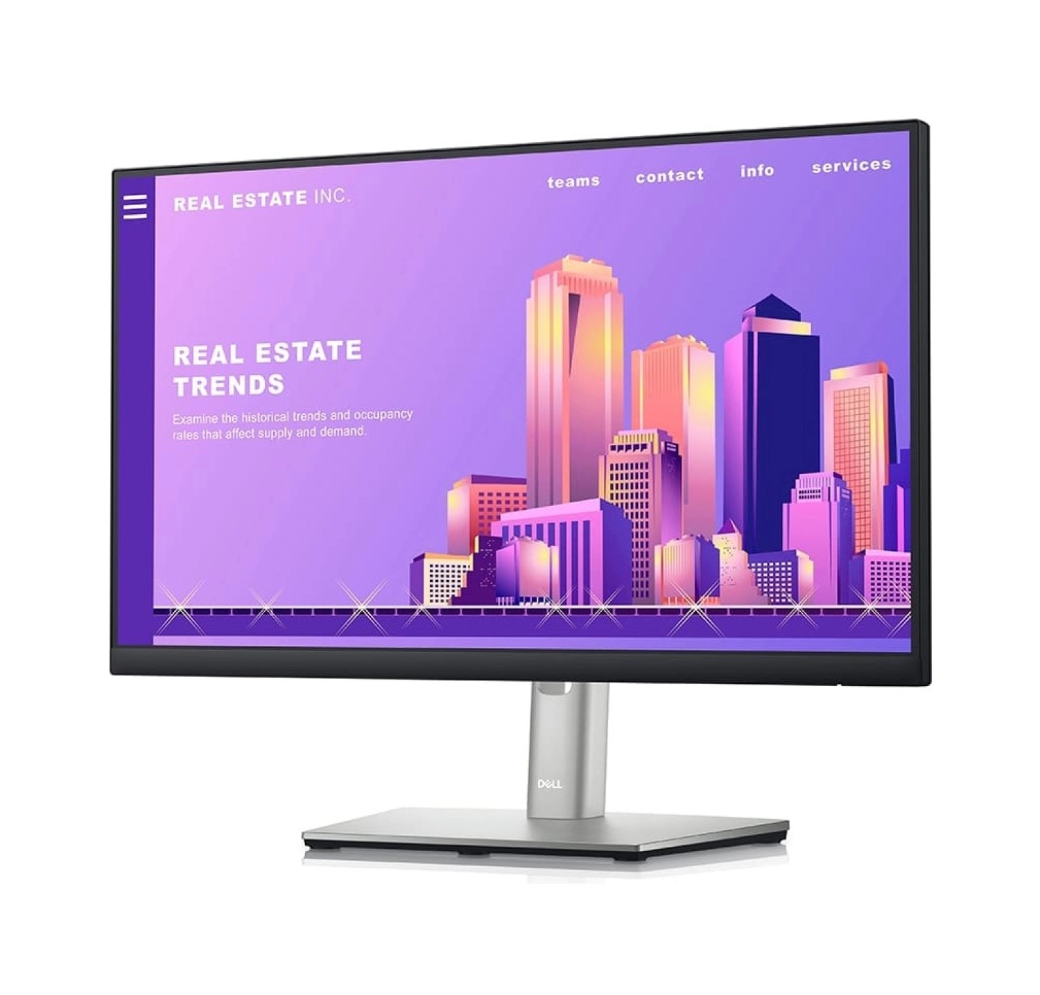 Dell P2222H 21.5" 1920X1080 8Ms Dp,Hdmı,Vga Led Monitör - Görsel 2