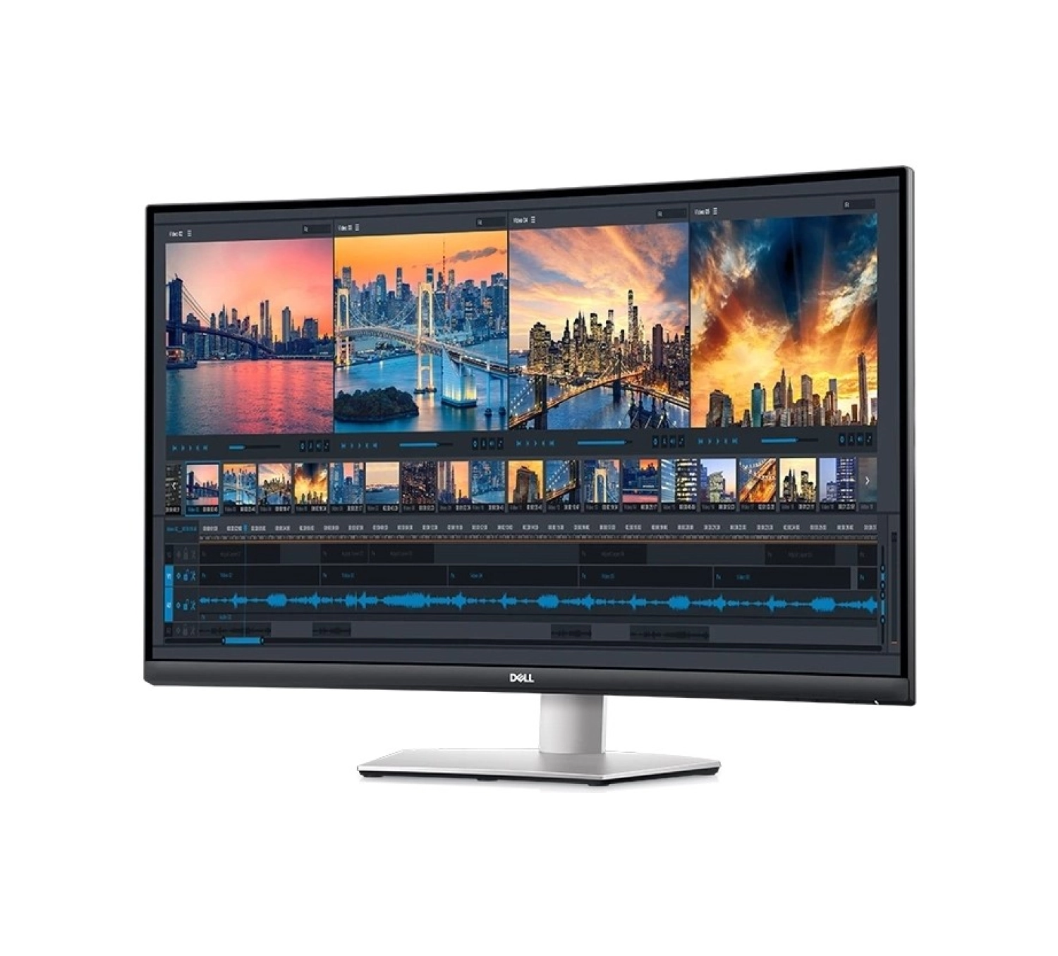 Dell S3221Qsa 31.5" 4Ms 4K Uhd 3840X2160 2Xhdmı/Dp Pıvot Sılver Curved Ips Monitör ürün görseli