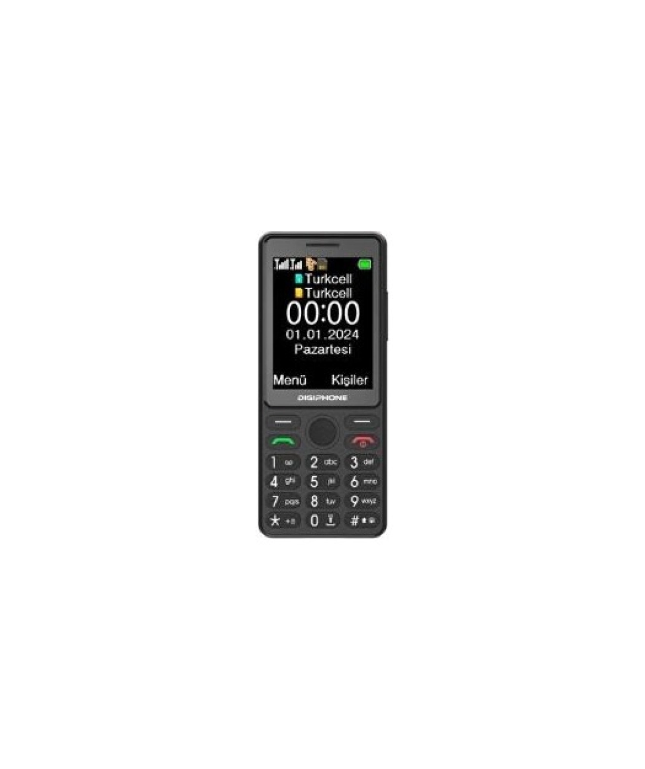 Digiphone S600 Plus Siyah Tuşlu Cep Telefonu - Görsel 2