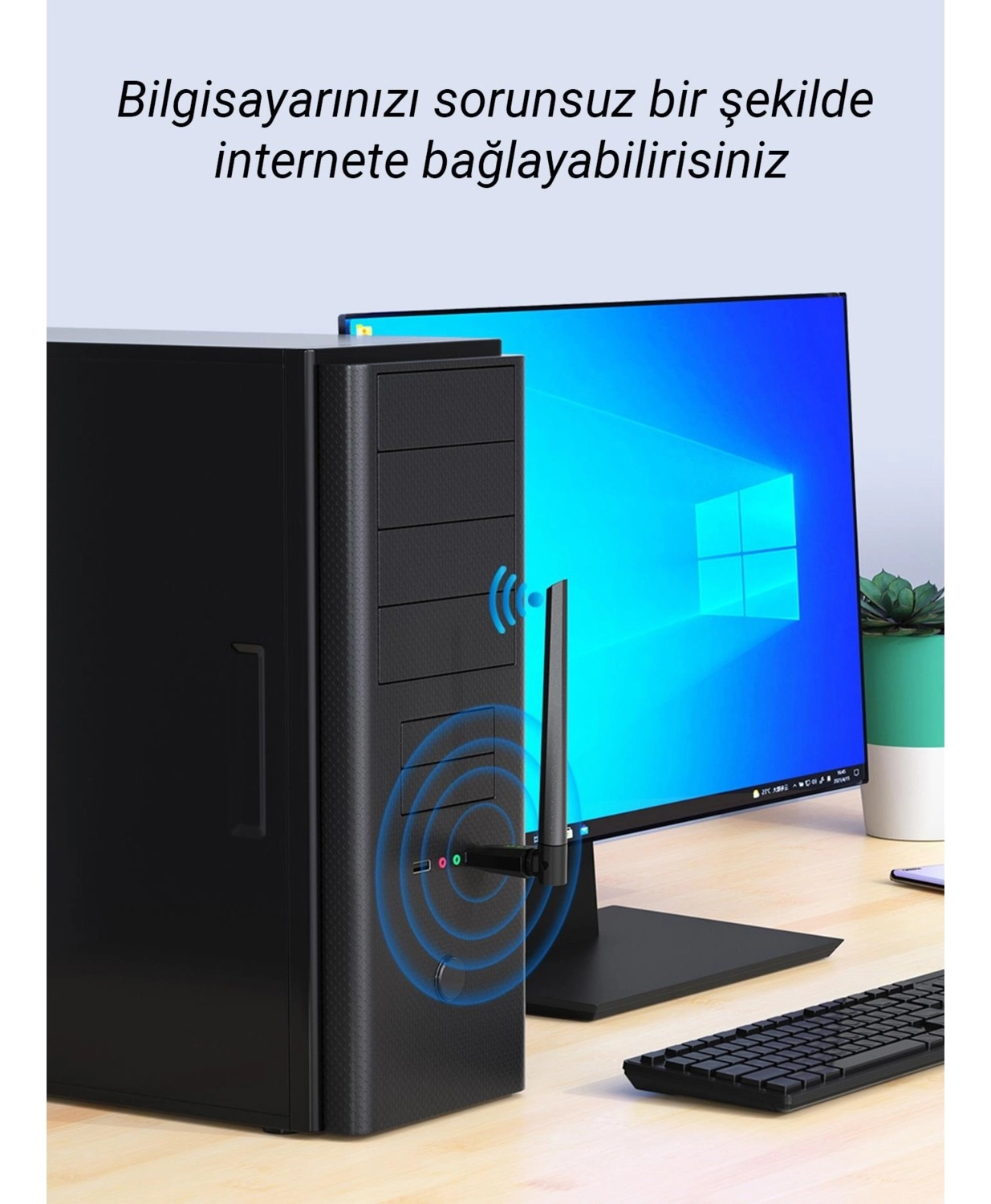 Dm Ad081 150 Mbps Usb Wireless Adaptör Wifi Alıcı Verici Access Point - Görsel 5