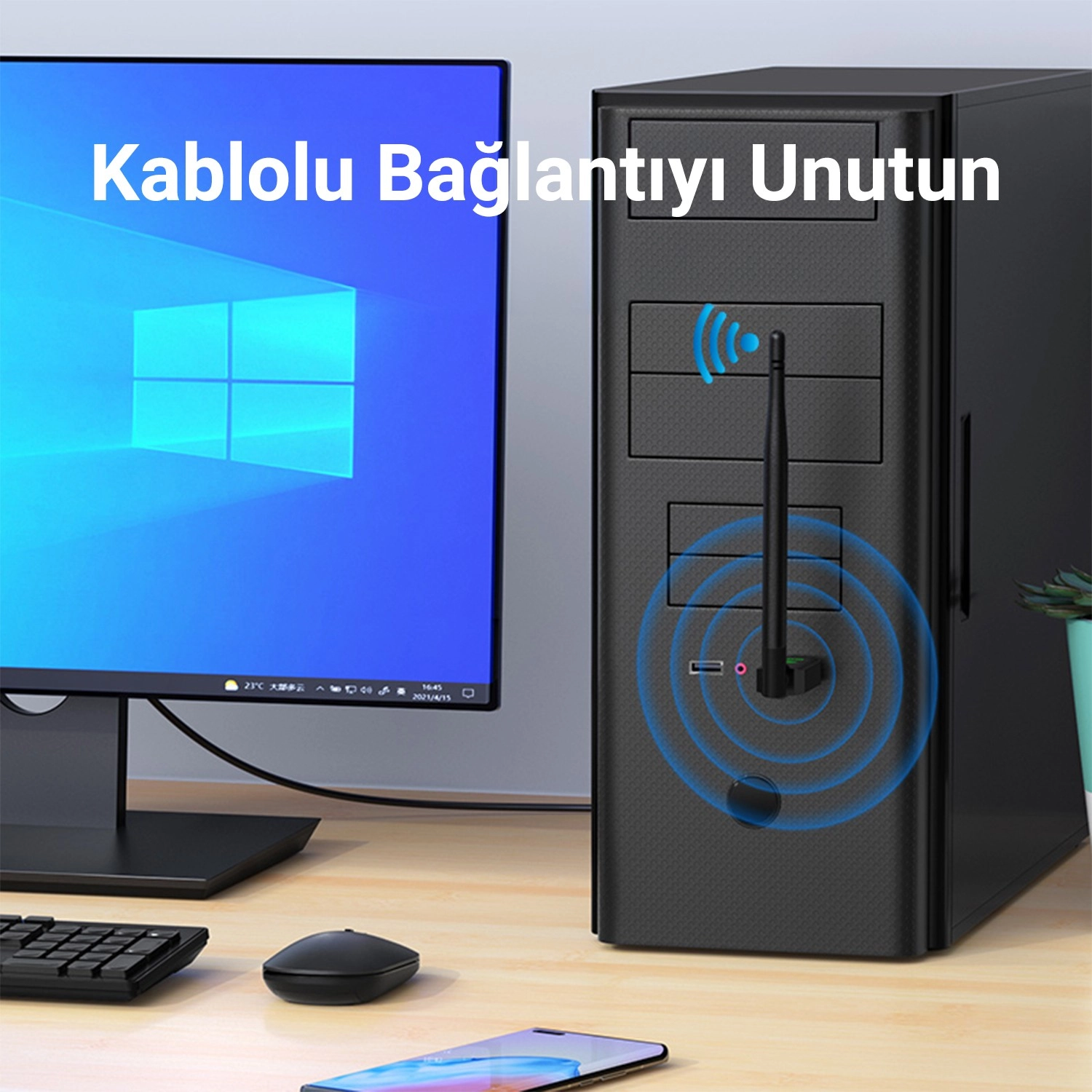 Dm Ad082 300 Mbps Usb Wireless Adaptör Wifi Alıcı Verici Access Point - Görsel 4