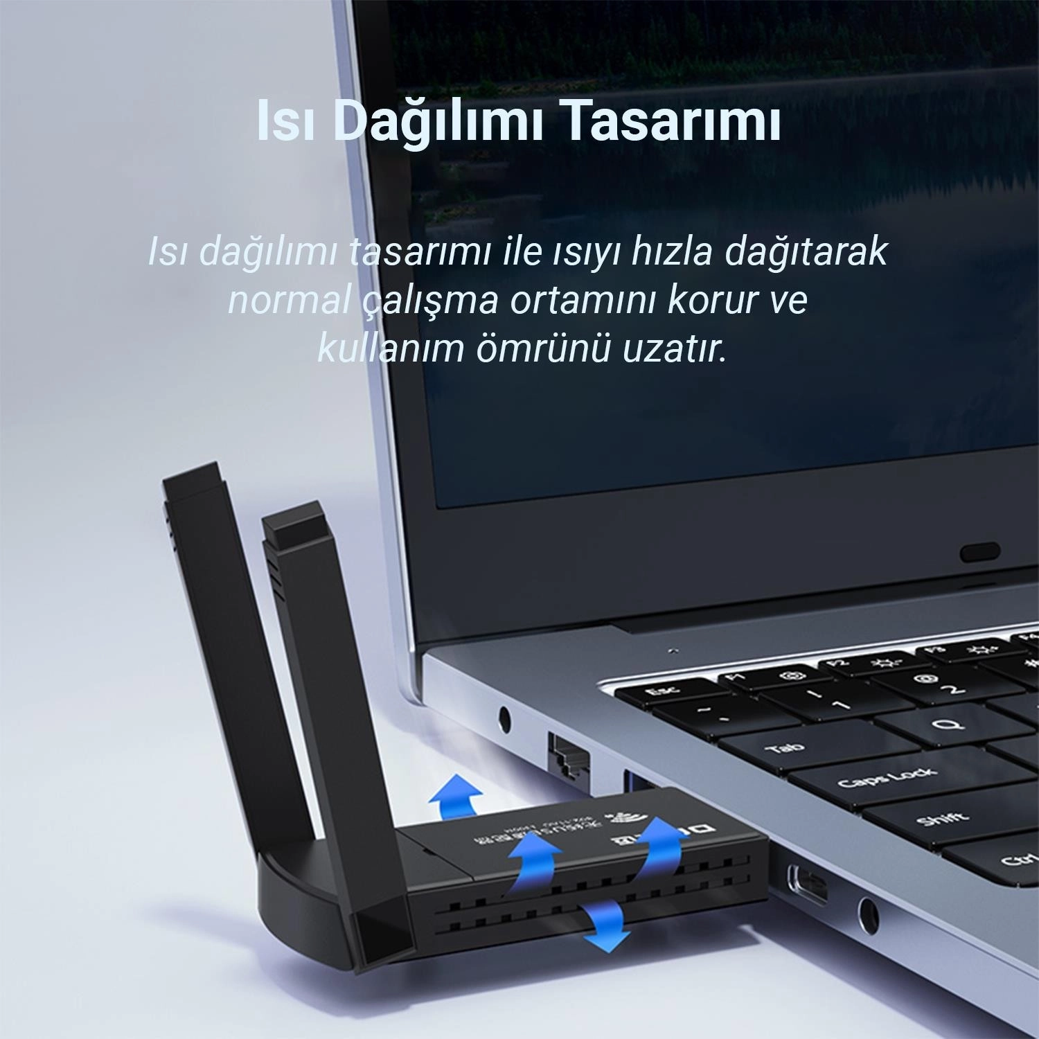 Dm Ad085 1300 Mbps Dual Band 5.8Ghz Usb Wireless Adaptör Wifi Alıcı Verici Access Point - Görsel 5