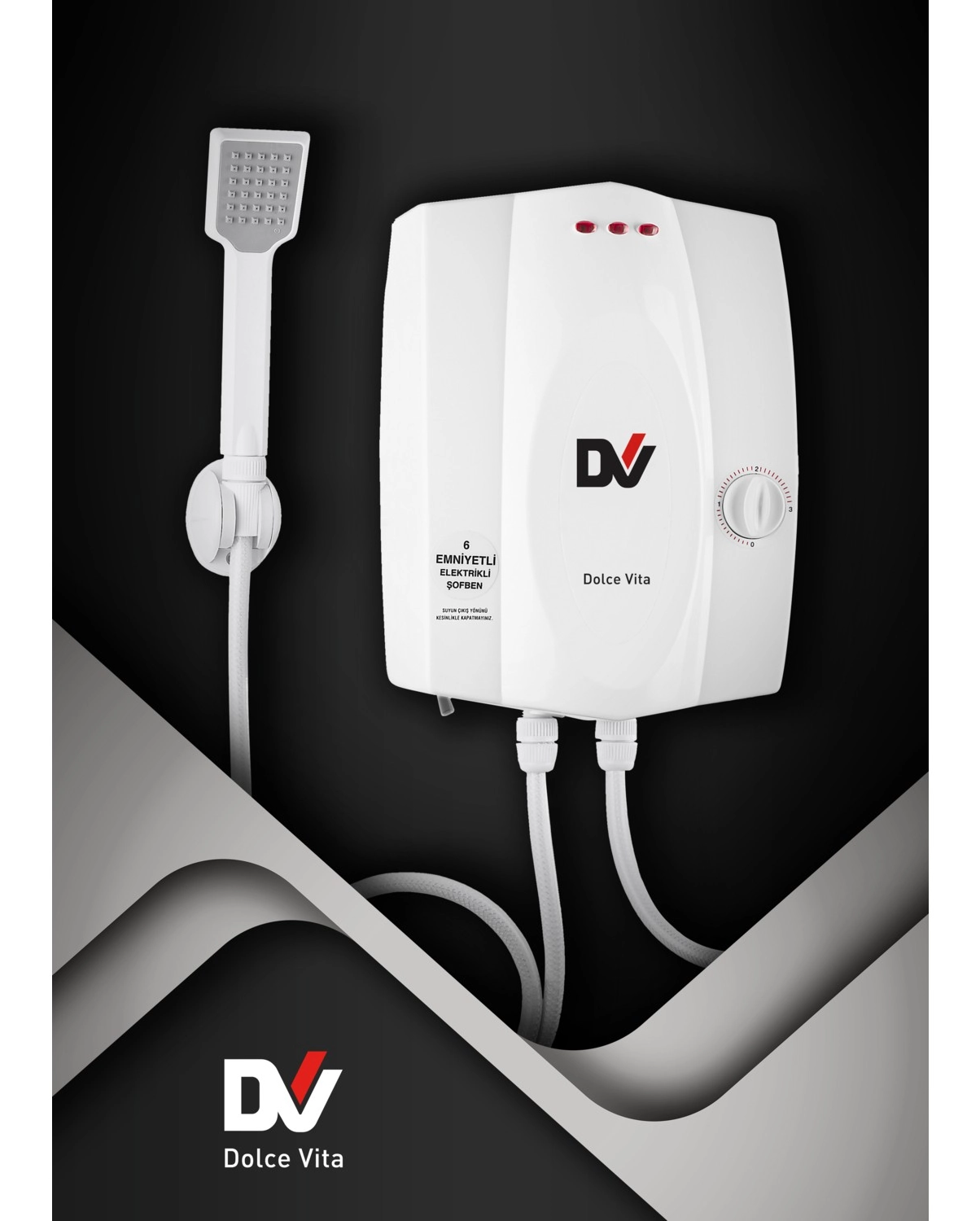 Dolce Vita Bt 8000 Banyo Tipi Elektrikli Ani Su Isıtıcısı - Görsel 2