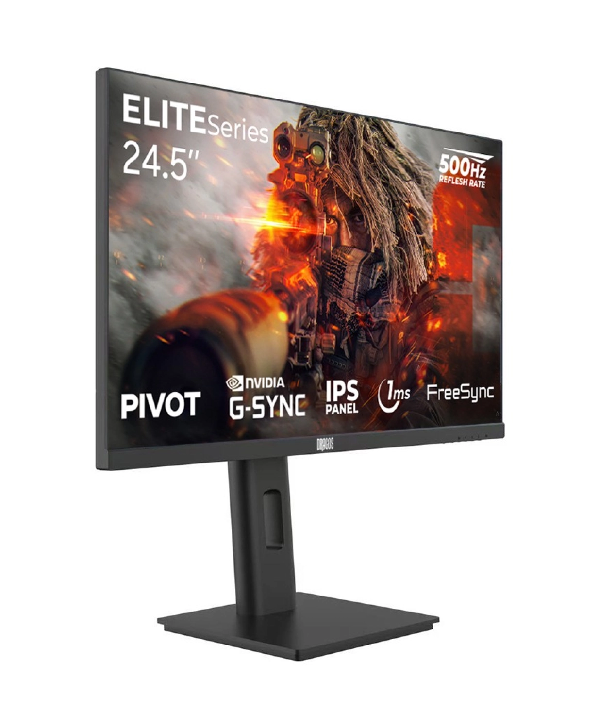Dragos Elıteseries E245Fhd500 1Ms Fhd 500Hz 1920X1080 24.5" Freesync G-Sync Ips Pivot Oyuncu Monitörü - Görsel 2