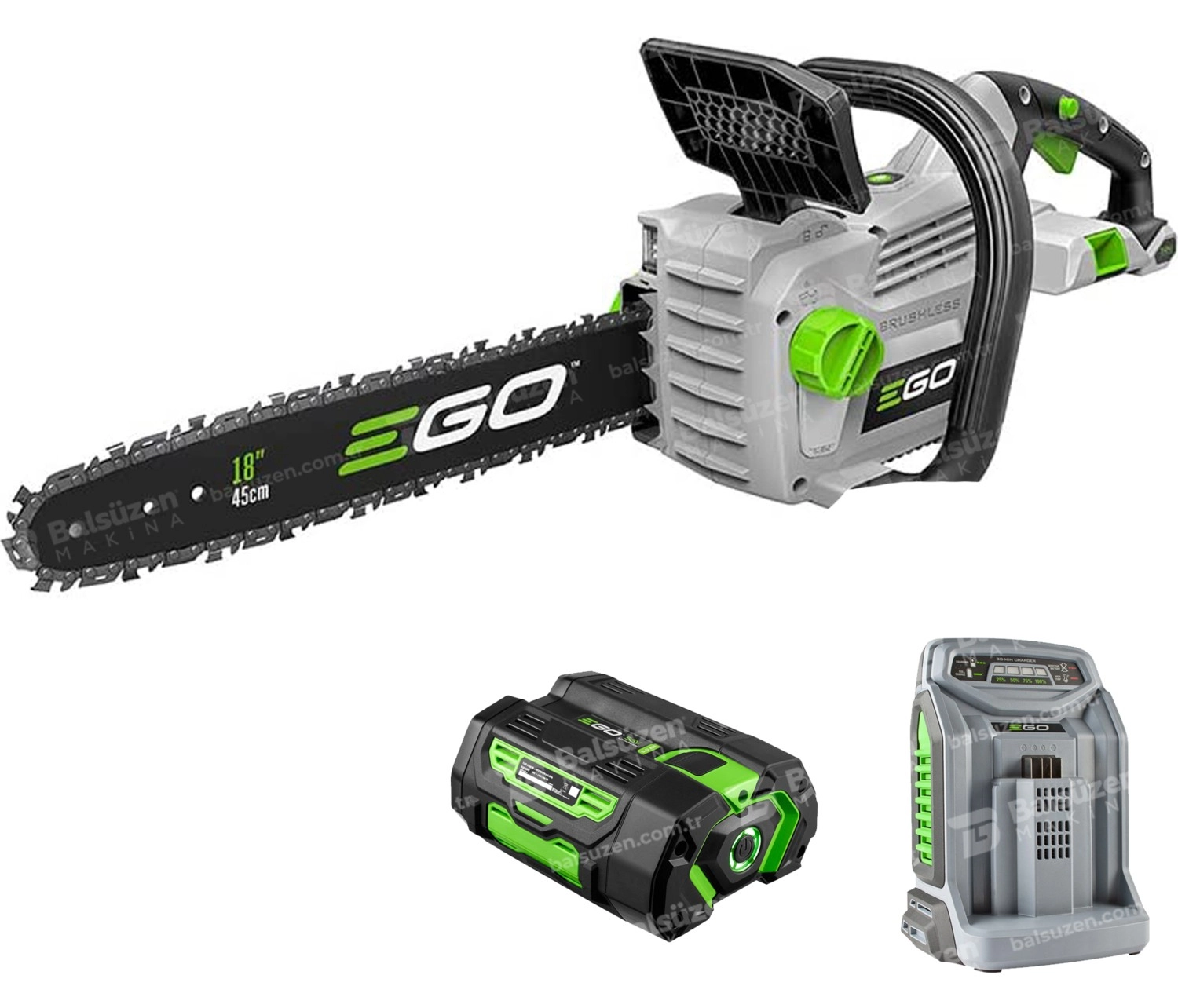 Ego Cs1800E Kit Akülü Motorlu Testere 45 Cm ürün görseli