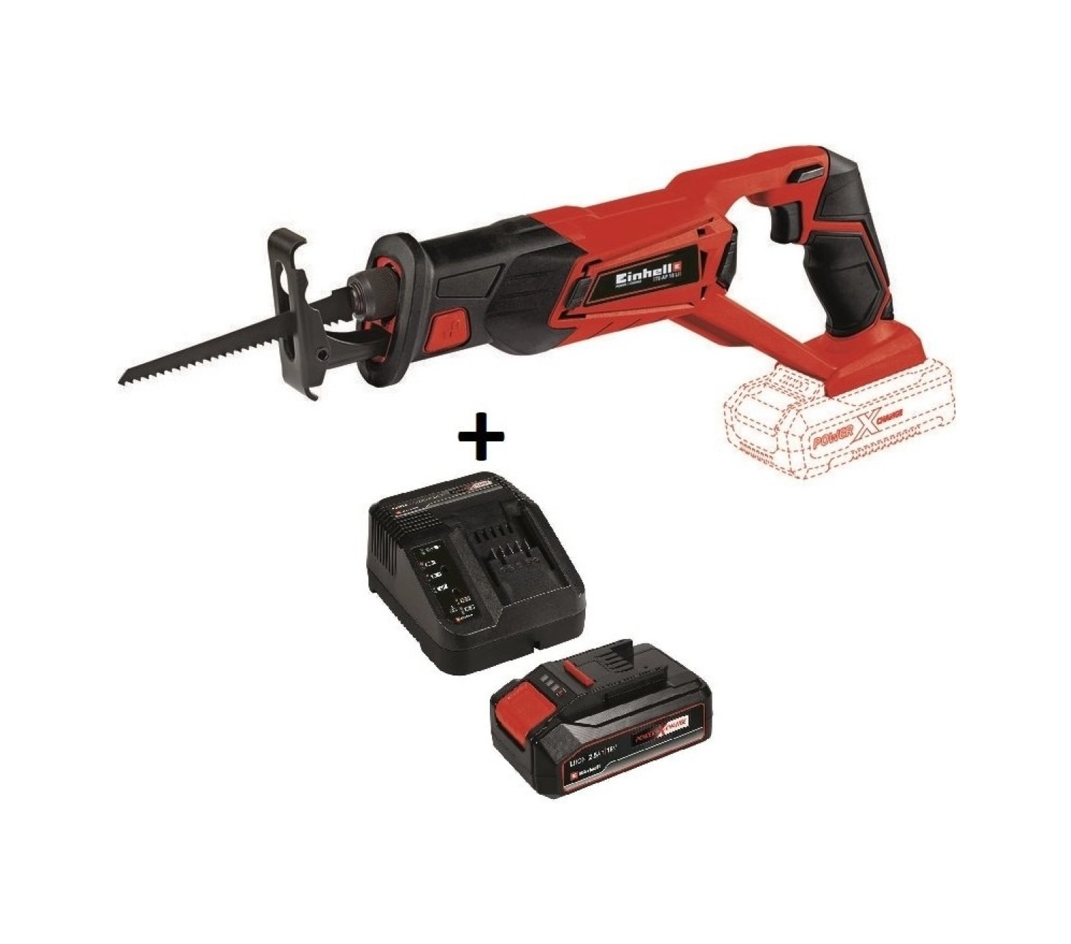Einhell Akülü Kılıç Testere Te-Ap 18 Li Kit + 18V 2.5 Ah Starter Kit ürün görseli