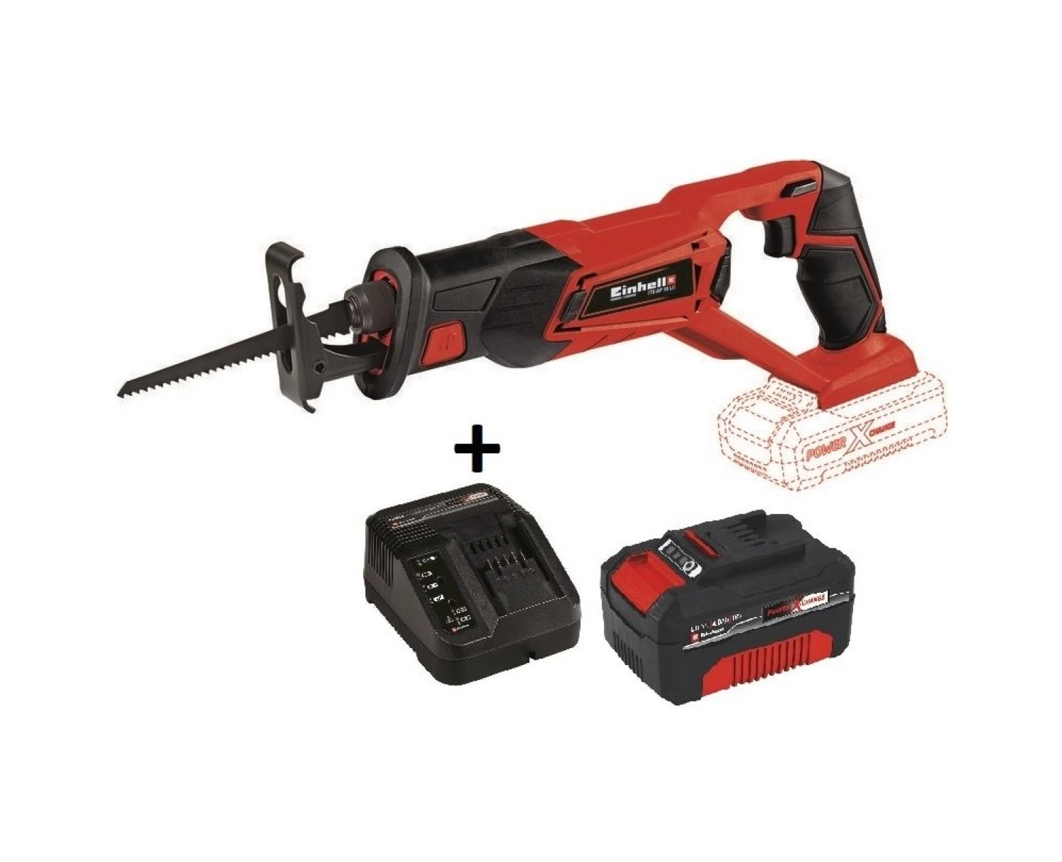 Einhell Akülü Kılıç Testere Te-Ap 18 Li Kit + 18V 4.0 Ah Starter Kit ürün görseli