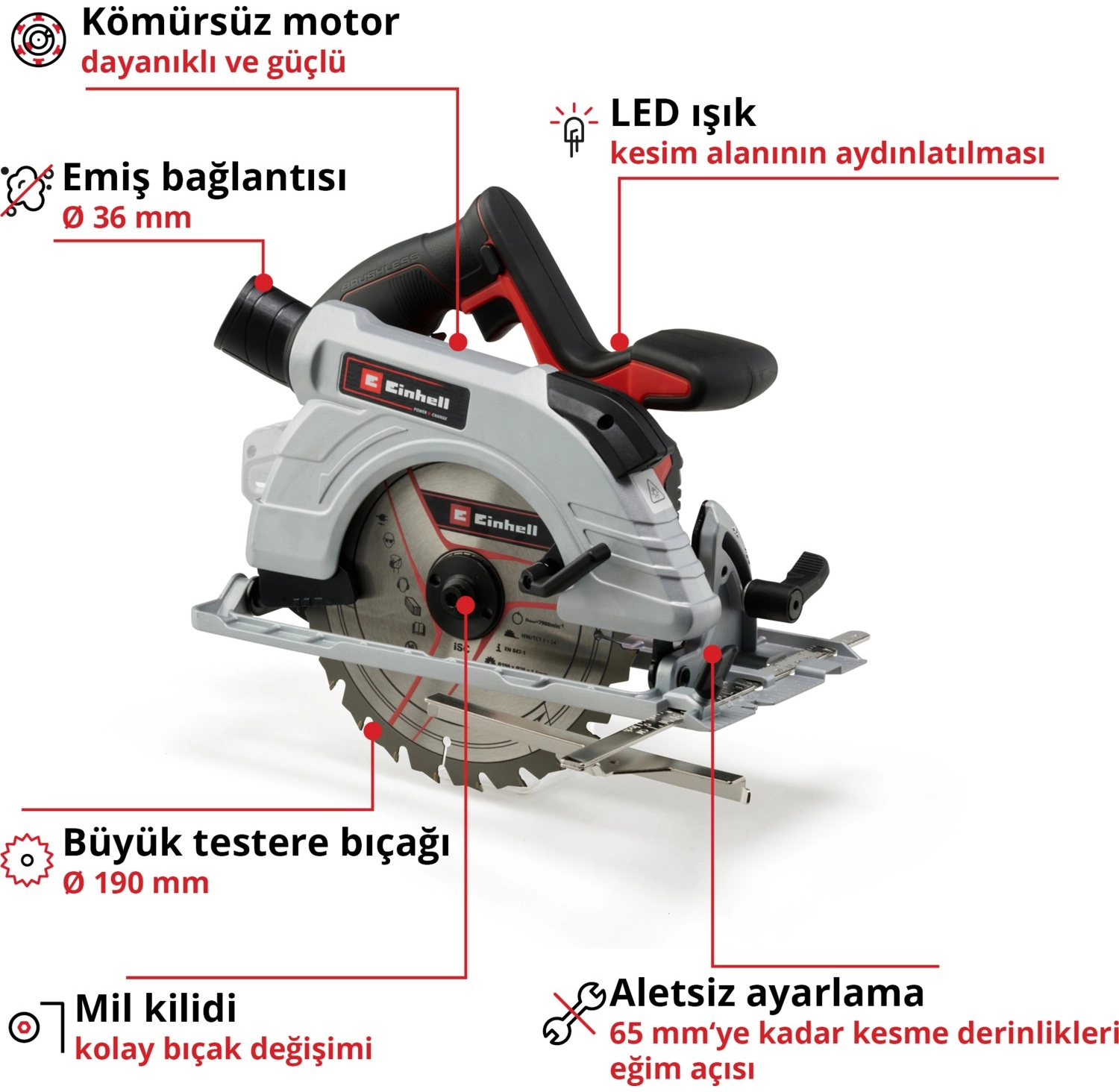 Einhell Professional Akülü Daire Testere Tp-Cs - Görsel 4