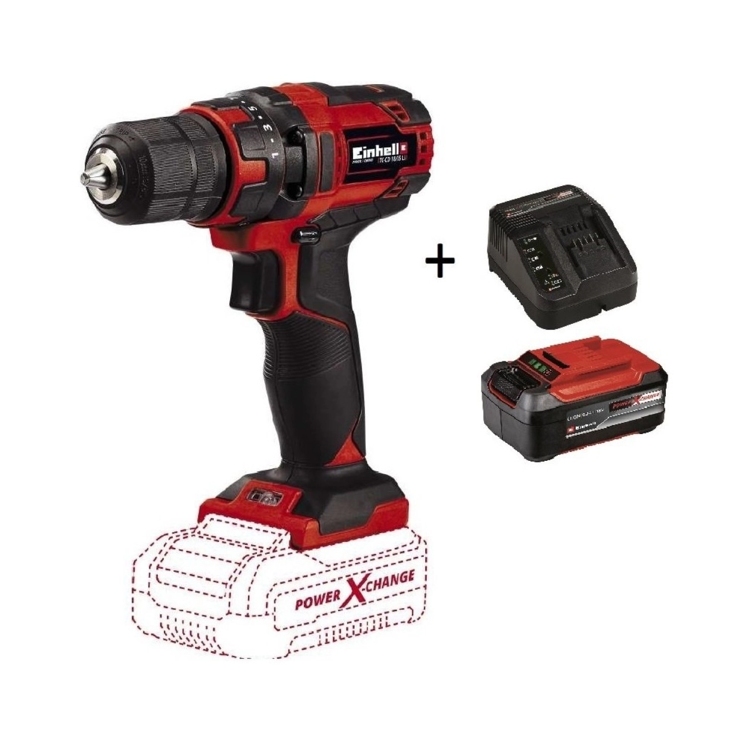 Einhell Tc-Cd 18/35 Li (1X5.2 Ah Plus Starter Kit) 18 V Akülü Vidalama Matkap ürün görseli