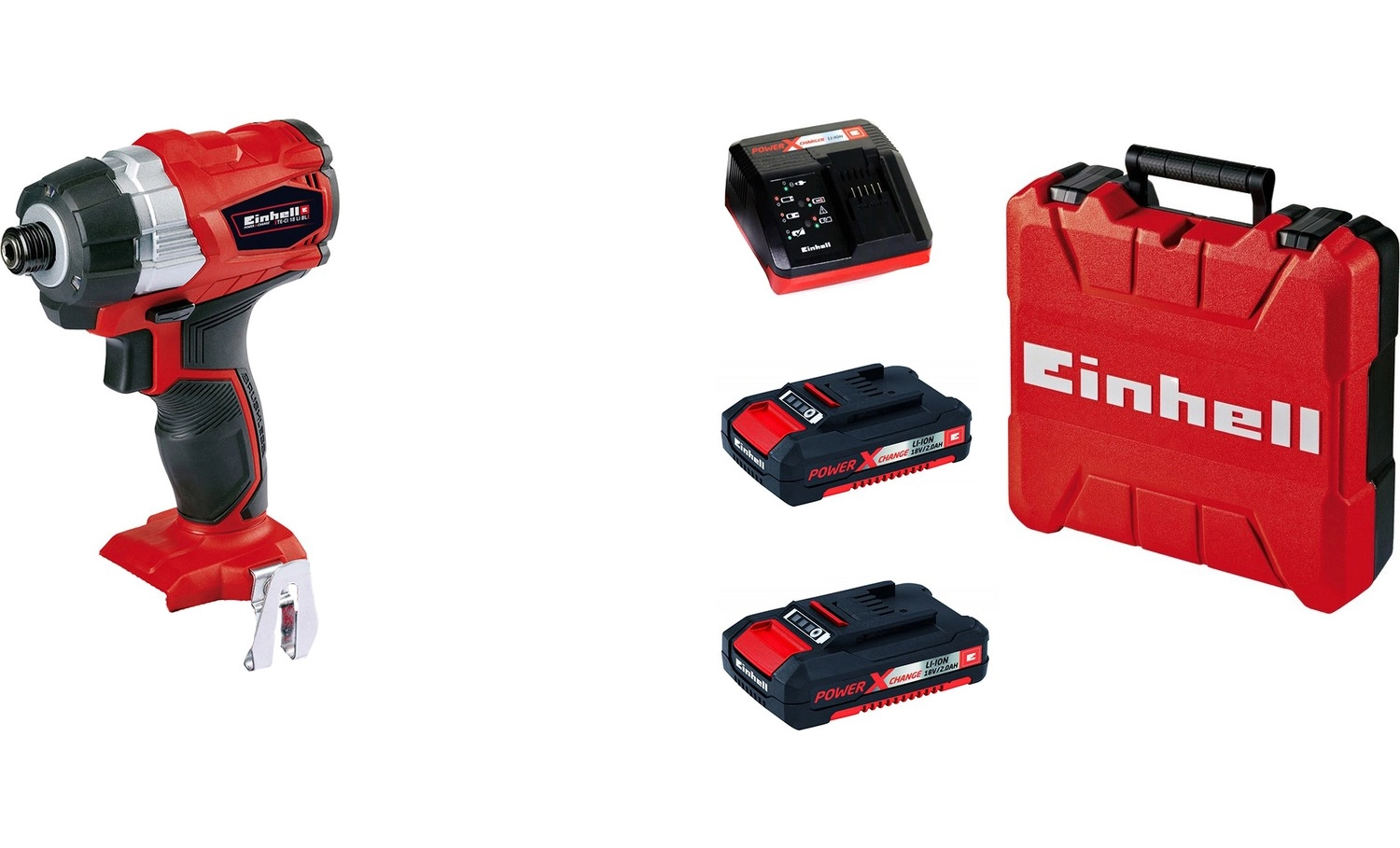 Einhell Te-Cı 18 Li Bl 18V 2 Ah Çift Akü Ve Kömürsüz Darbeli Vidalama ürün görseli