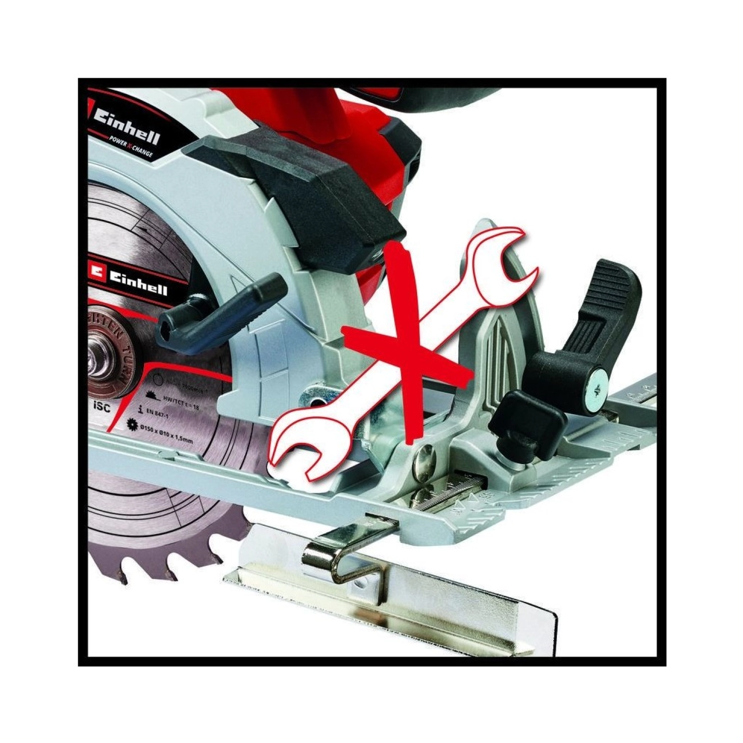 Einhell Te-Cs 18/150 Li Daire Testere + 2.5 Ah Starter Kit - Görsel 4