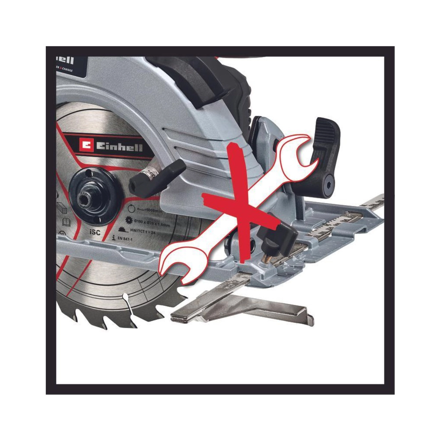 Einhell Te-Cs 18/190 Li Bl Kömürsüz Sunta Kesme Testeresi - 18V 4 Ah Çift Akü Ve Twincharger Set - Görsel 5