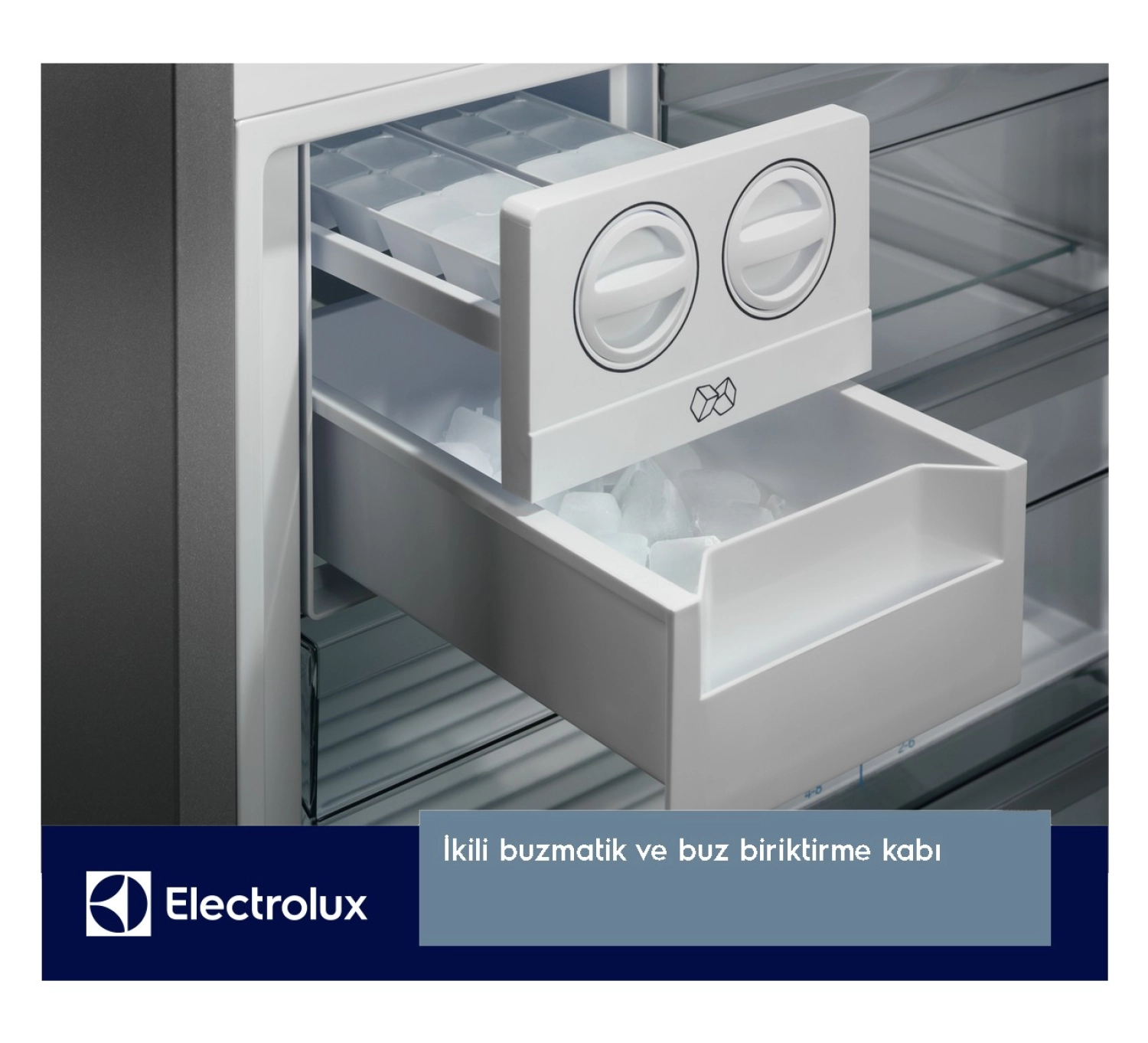 Electrolux Lnt7Md58X Twintech No-Frost 588 Lt 84 Cm Alttan Donduruculu Buzdolabı D Enerji Sınıfı Inox - Görsel 2