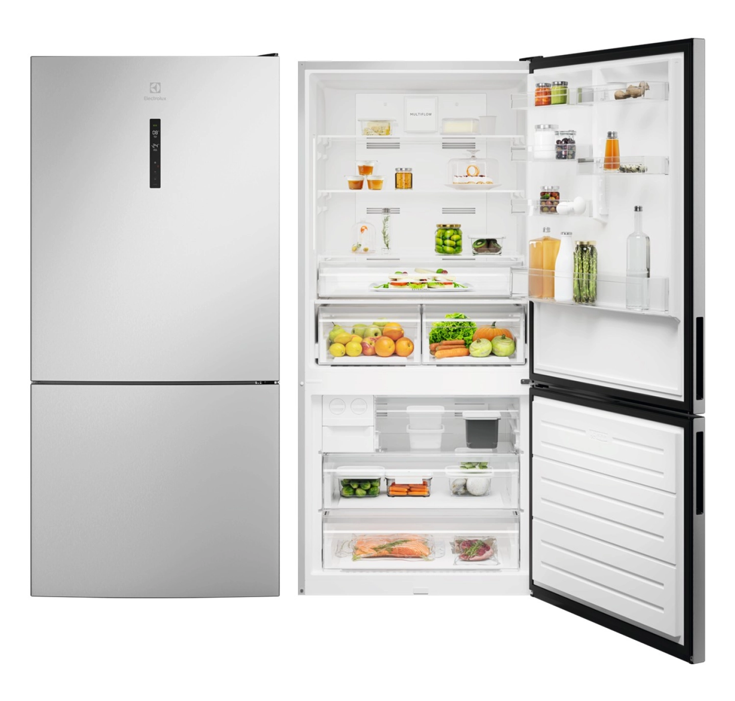 Electrolux Lnt7Md58X Twintech No-Frost 588 Lt 84 Cm Alttan Donduruculu Buzdolabı D Enerji Sınıfı Inox ürün görseli