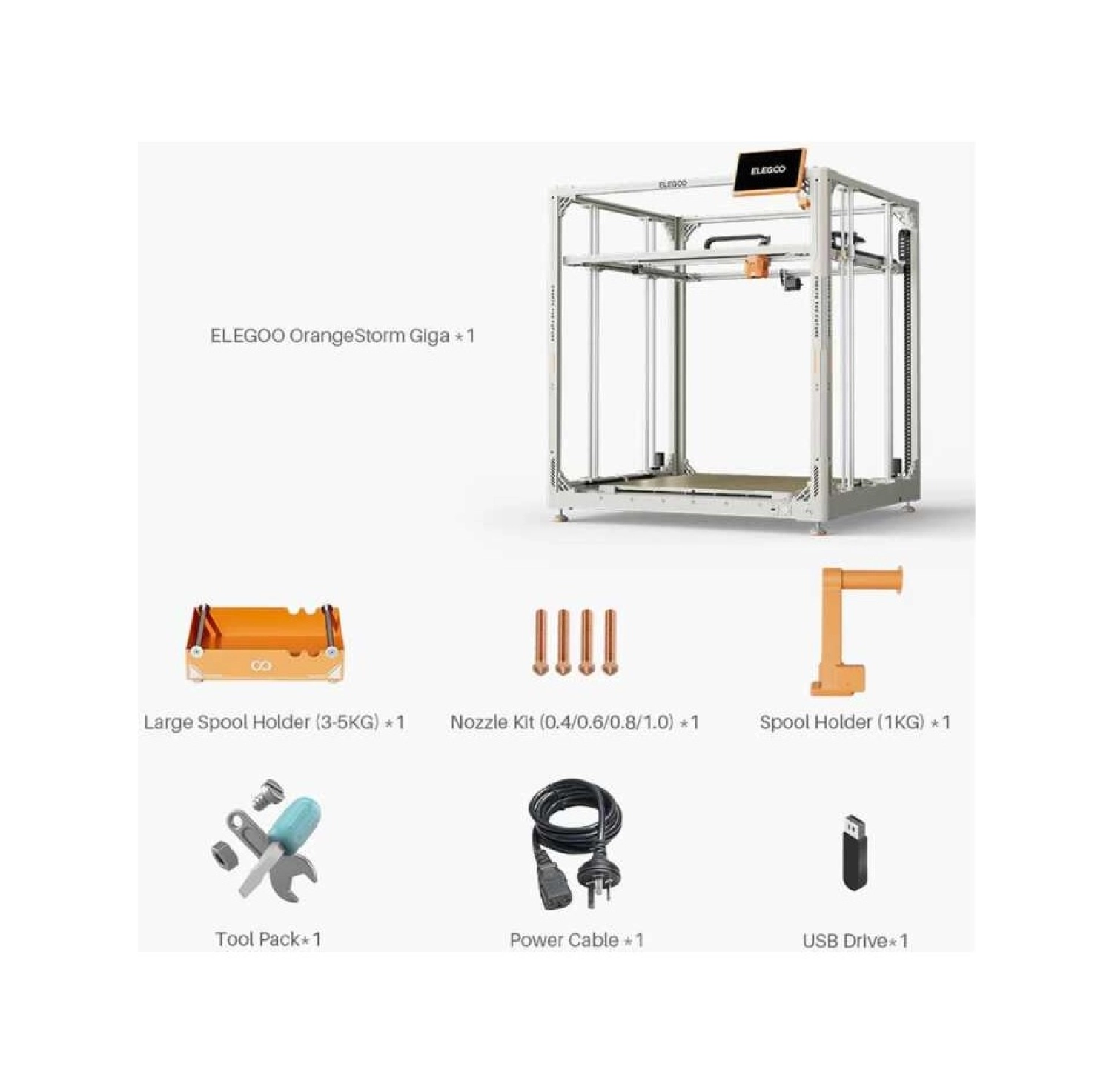 Elegoo Orangestorm Giga 3D Yazıcı - Görsel 4