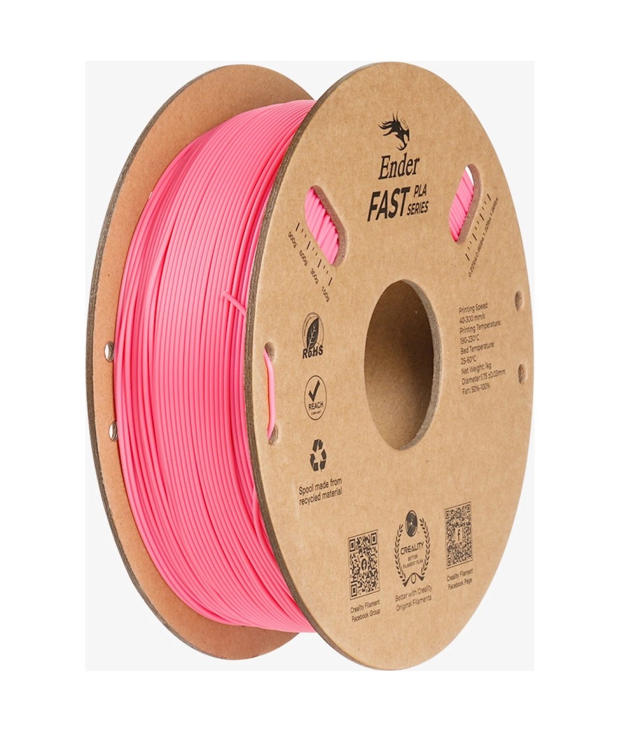 Ender Fast Pla Filament Pembe 1.75Mm Standart ürün görseli