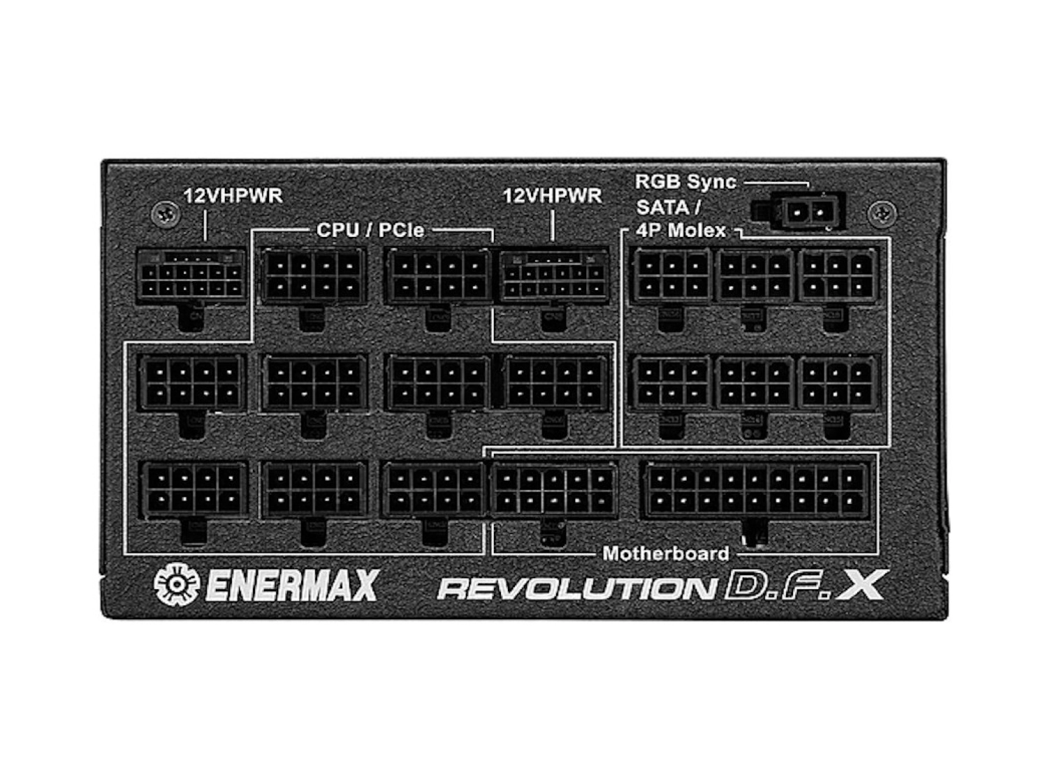 Enermax Revolution D.f. X 1650W 80+ Gold Full Modüler 140Mm Fanlı Argb Güç Kaynağı (Ert1650Ewt) - Görsel 3