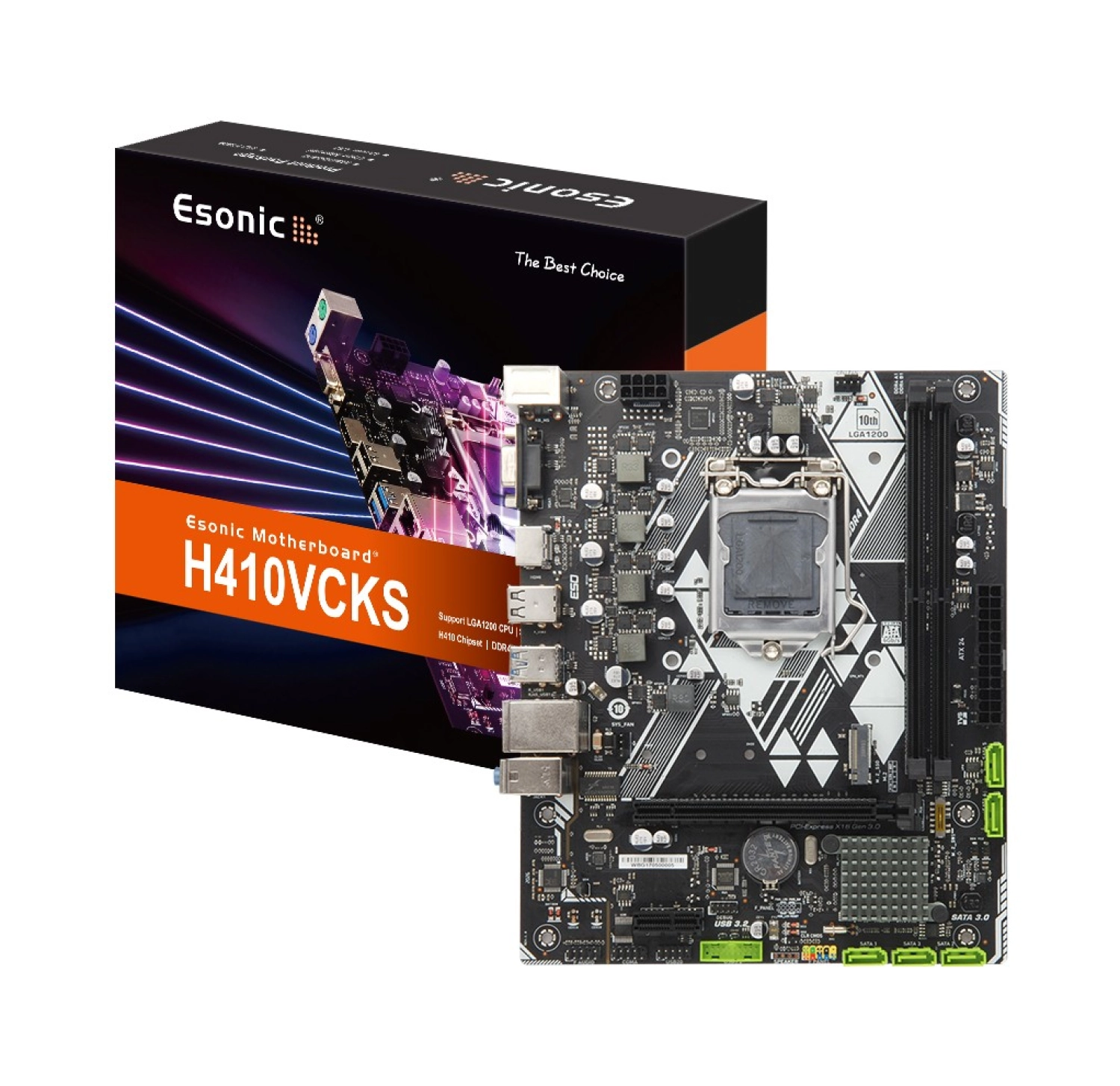 Esonic Pro H410M Intel H410 2400/2666 Mhz Ddr4 Soket 1200 Matx Anakart ürün görseli