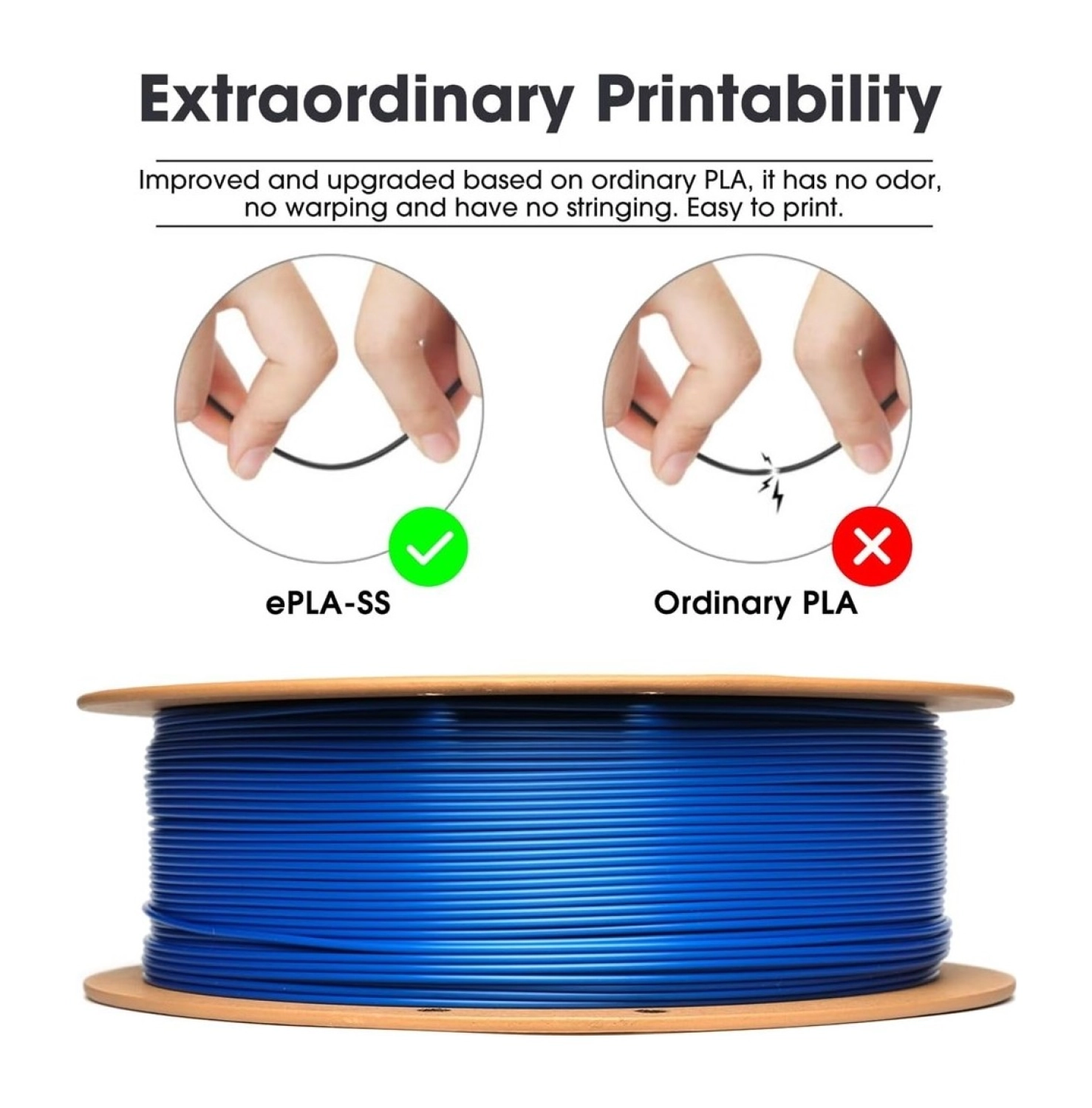 Esun Basic Pla Mavi Filament 1,75Mm - Görsel 3