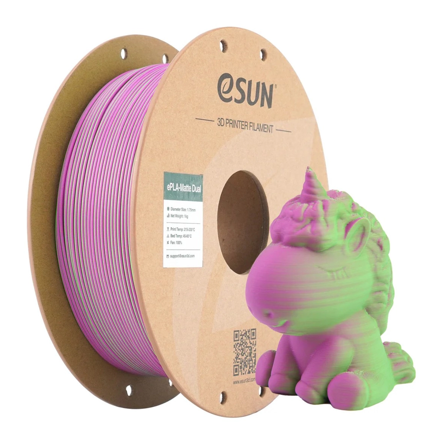 Esun Epla-Matte Dual Yeşil Pembe Filament 1.75 Mm ürün görseli
