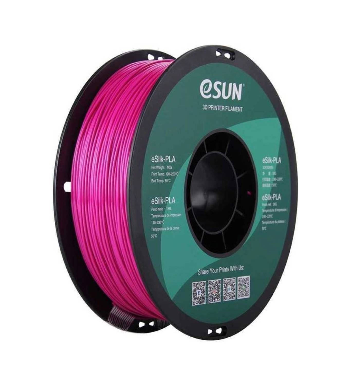 Esun Esilk 1.75Mm Parlak Yüzeyli Menekşe Moru Filament - Violet ürün görseli
