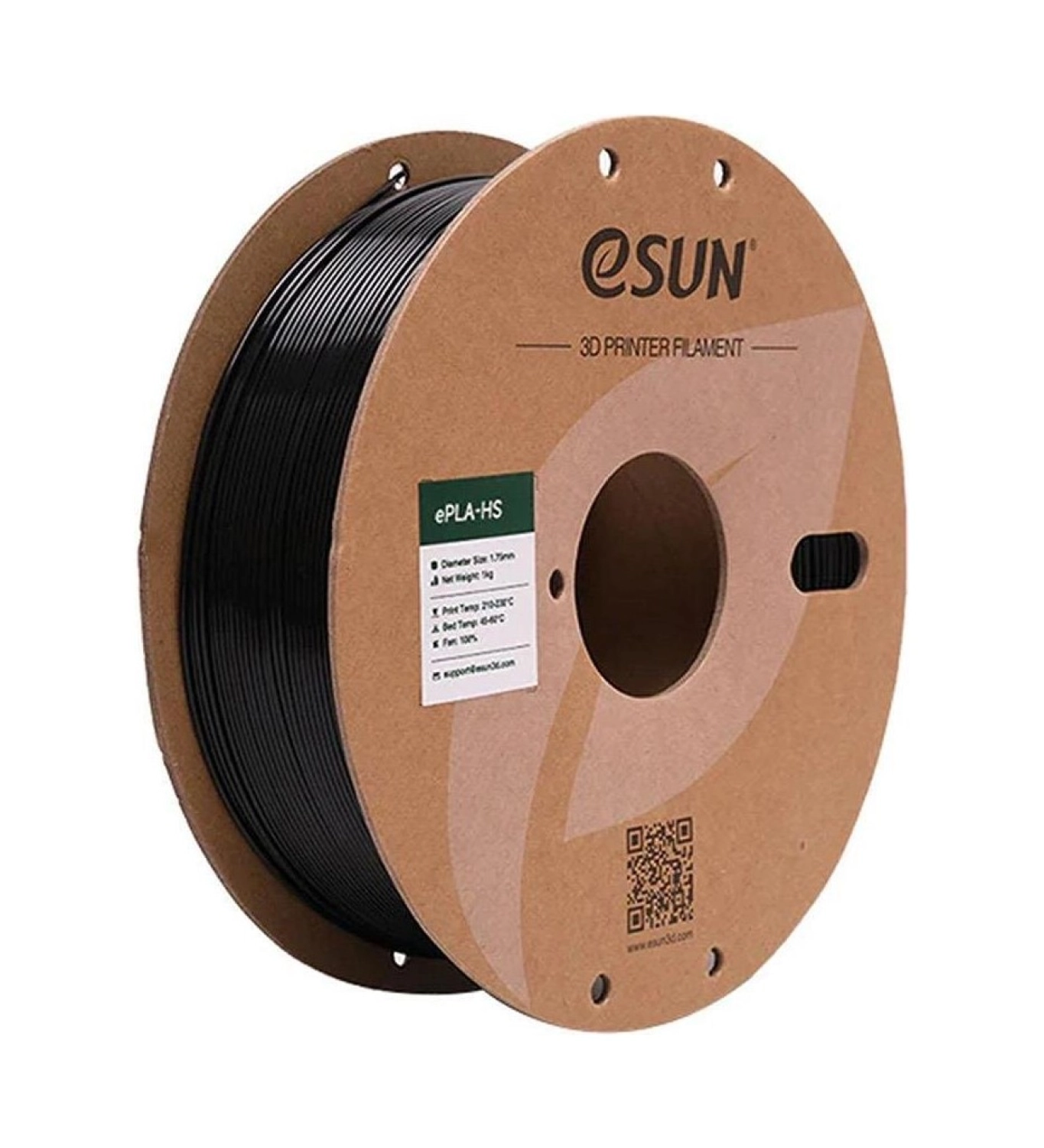 Esun Pla-Hs Filament Siyah ürün görseli