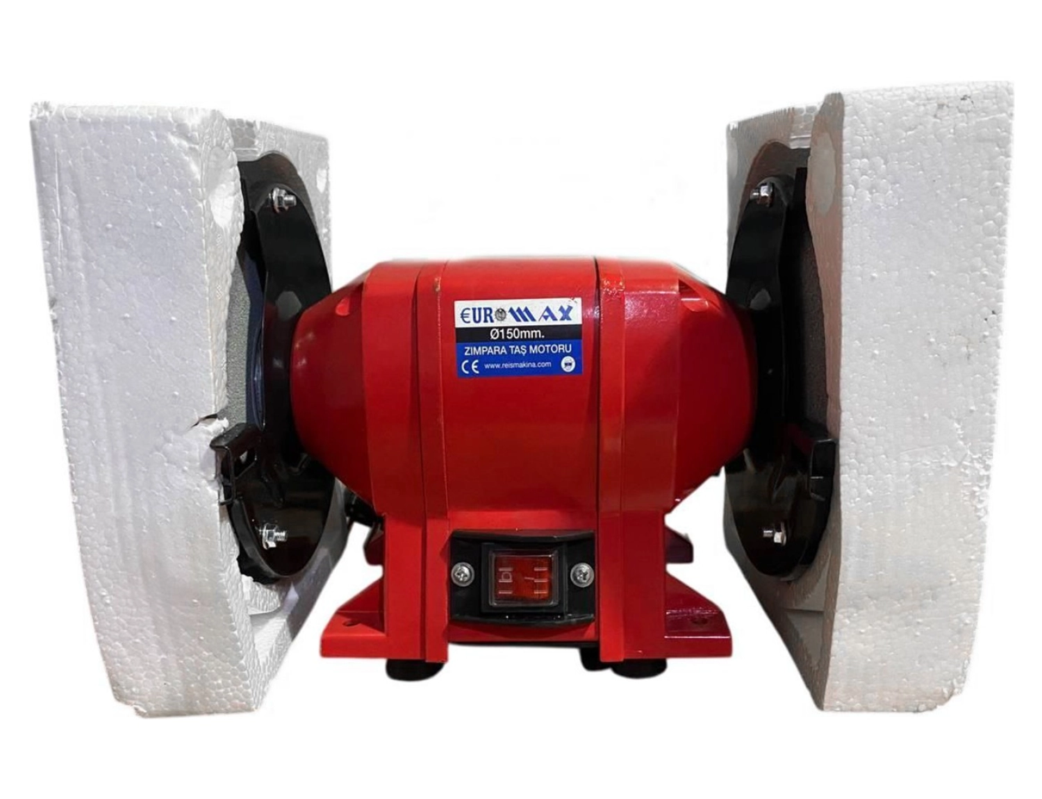 Euromax Elektrikli Bıçak Kesici Bileme Taş Motoru 150 Mm Zımpara 250 Watt 3560 Devir Euromax Emx71003 - Görsel 5