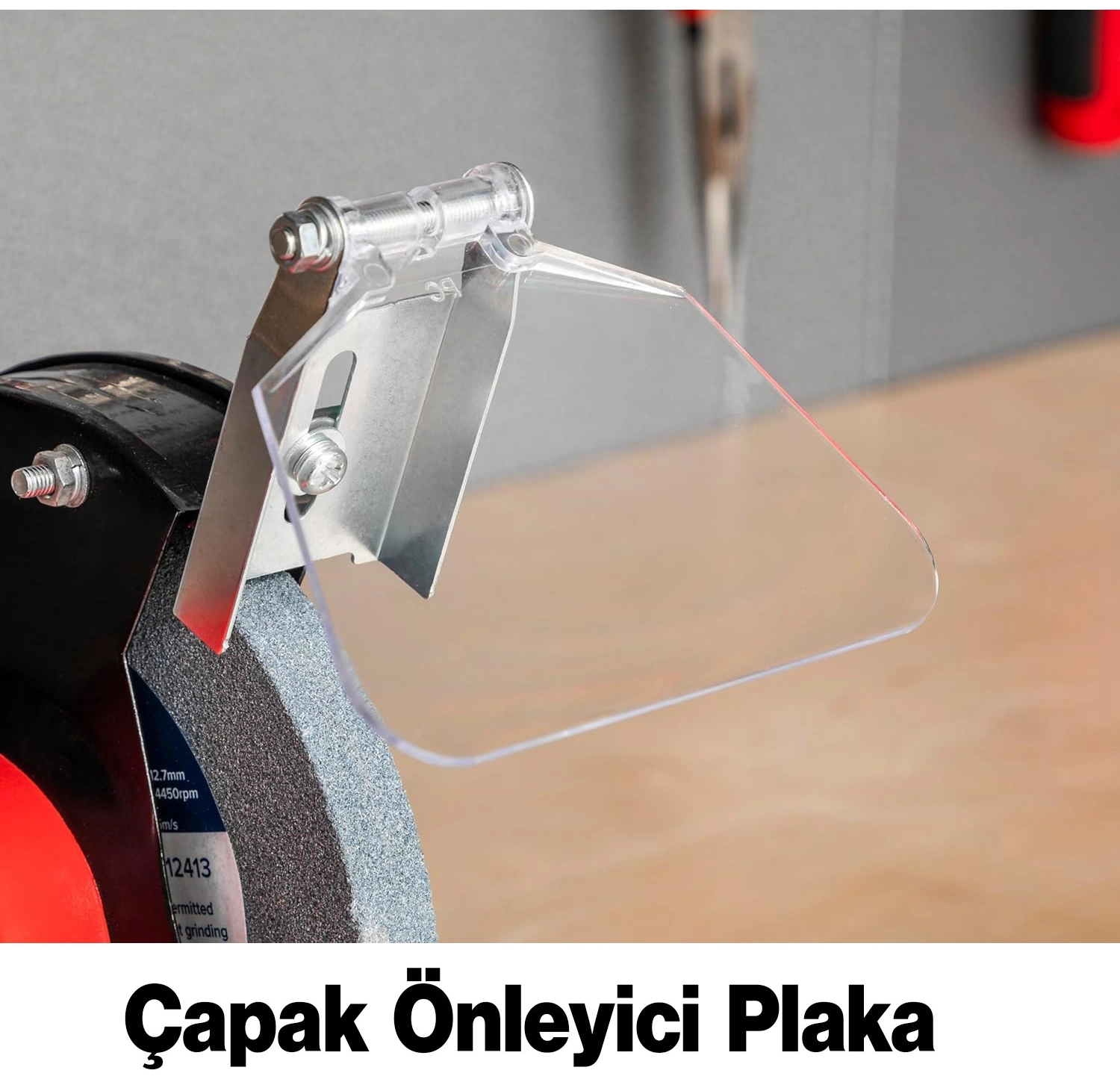 Euromax Elektrikli Bıçak Kesici Bileme Taş Motoru 150 Mm Zımpara 250 Watt 3560 Devir Euromax Emx71003 - Görsel 3