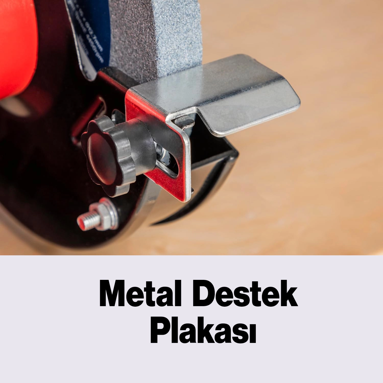 Euromax Elektrikli Bıçak Kesici Bileme Taş Motoru 150 Mm Zımpara 250 Watt 3560 Devir Euromax Emx71003 - Görsel 2