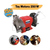 Euromax Elektrikli Bıçak Kesici Bileme Taş Motoru 150 Mm Zımpara 250 Watt 3560 Devir Euromax Emx71003