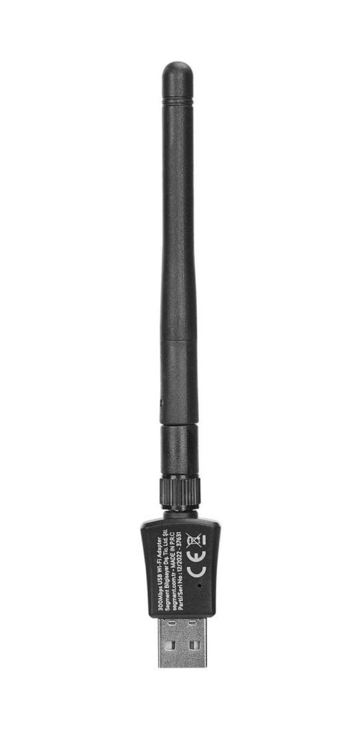 Everest Everlınk Ewa300 300Mbps 2.4Ghz Wıfı-4 N300 Rtl8192 2Dbi Antenli Usb Kablosuz Adaptör - Görsel 2