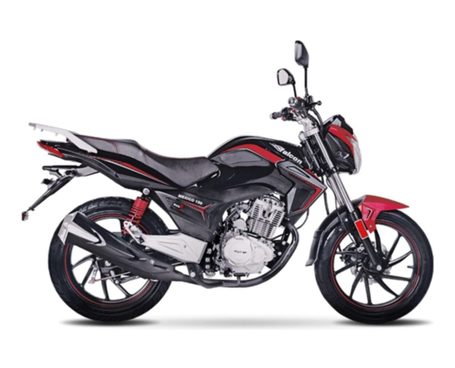 Falcon Mexico 150 Motosiklet - Siyah/Kırmızı ürün görseli